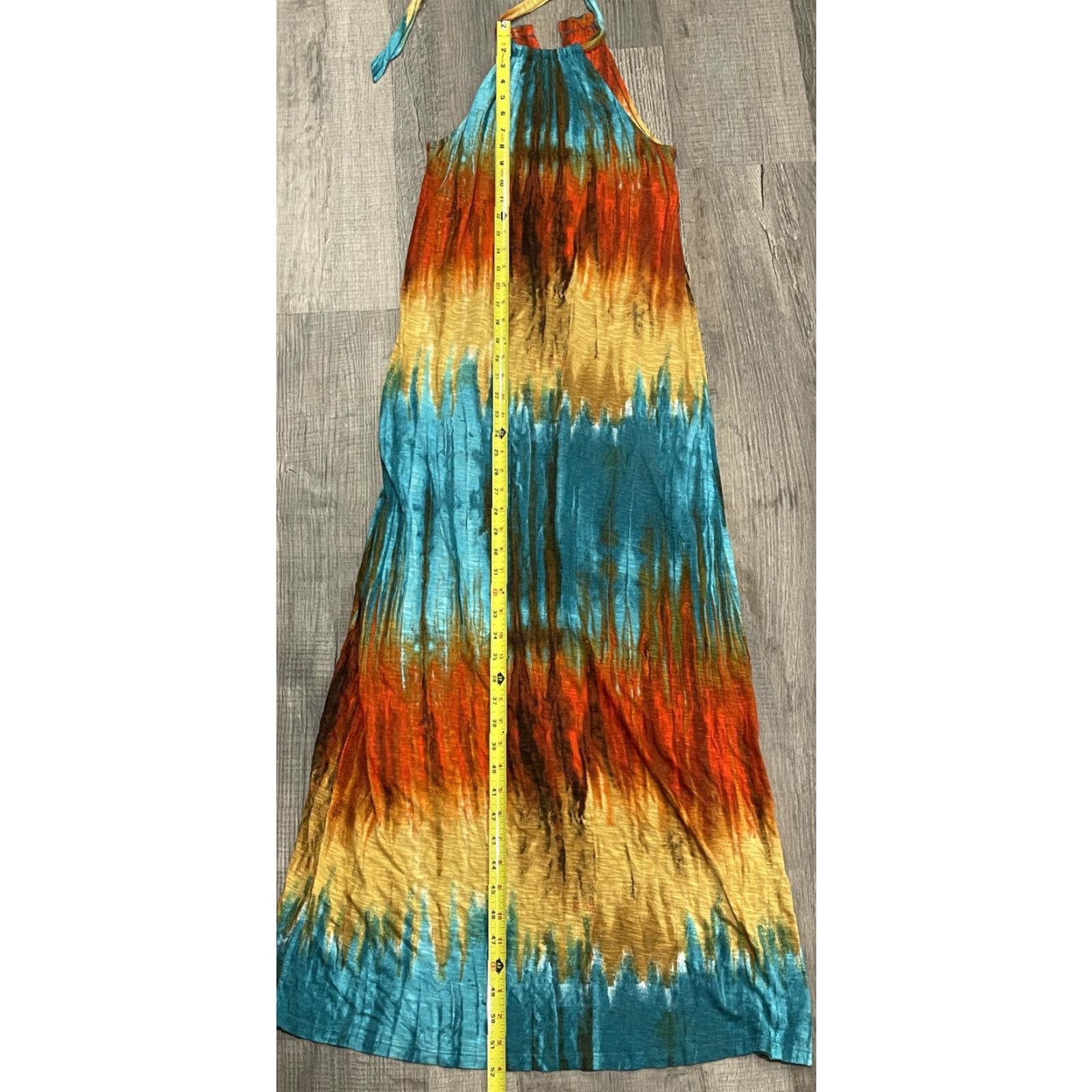 Tommy Bahama Tommy Bahama Maxi Dress Tropical Sleeveless S/P Tie Neck Halter Multicolor Women’s Maxi Dress Tropical Shift Dress Womens Size S / US 4 / IT 40 - 3 Thumbnail