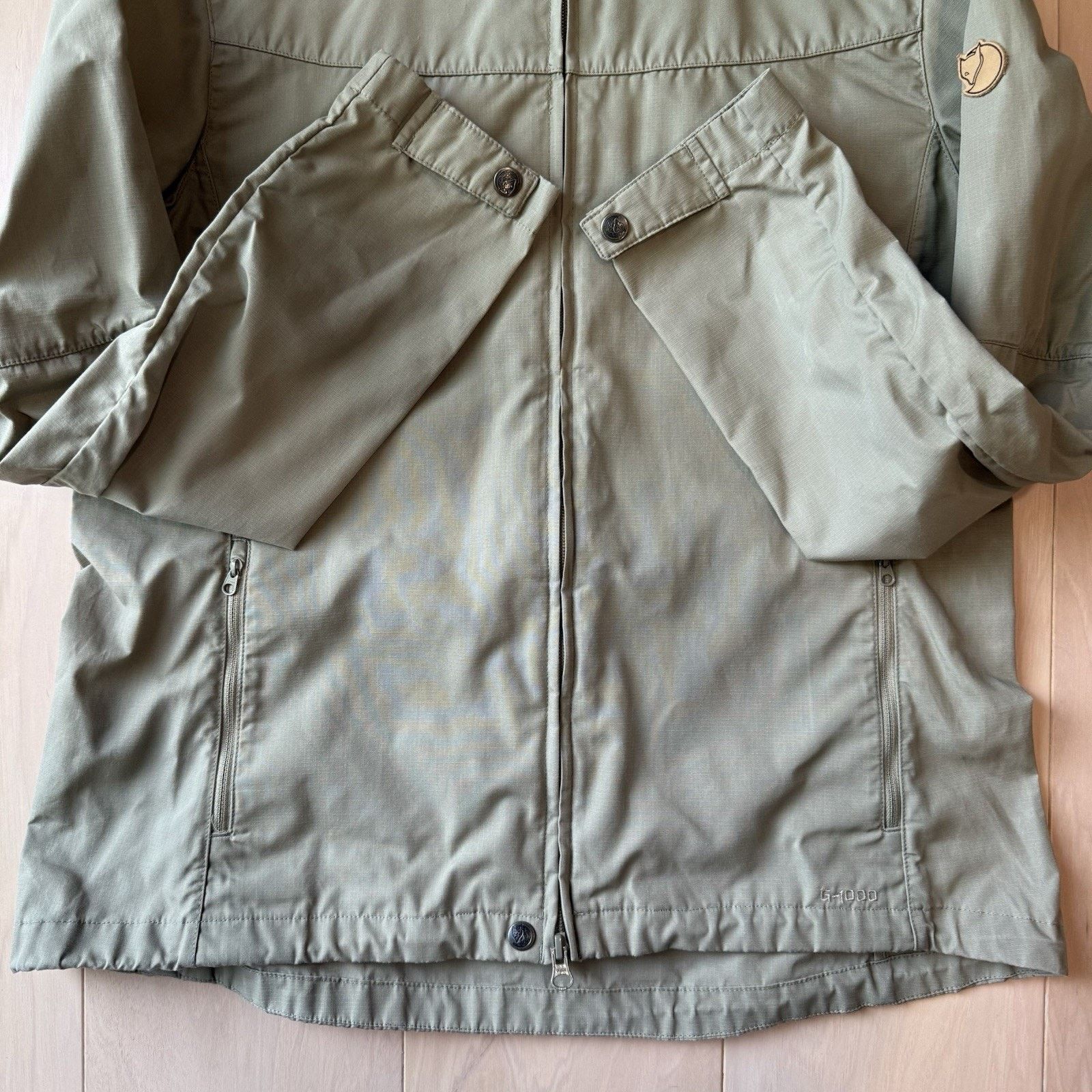 Fjallraven Fjallraven Stina Jacket Women's Large Khaki G1000 Full Zip Size L / US 10 / IT 46 - 5 Thumbnail