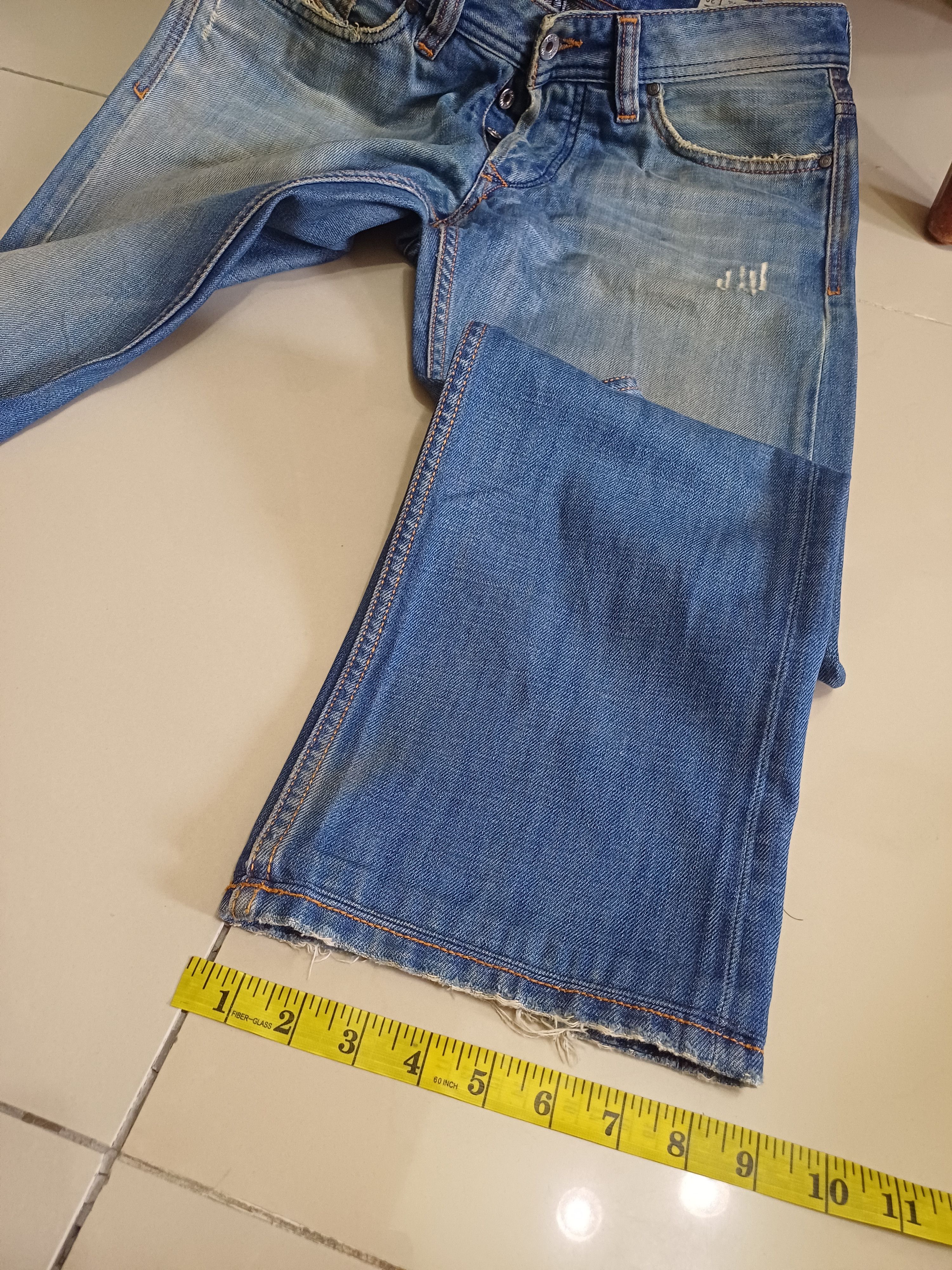 Designer × Seditionaries Diesel jeans, distressed & faded colour design Size US 31 - 18 Thumbnail