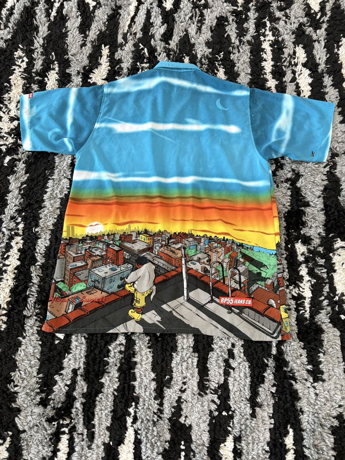 Other Y2K summer crazy graffiti rap shirt button up Size US M / EU 48-50 / 2 - 2 Thumbnail