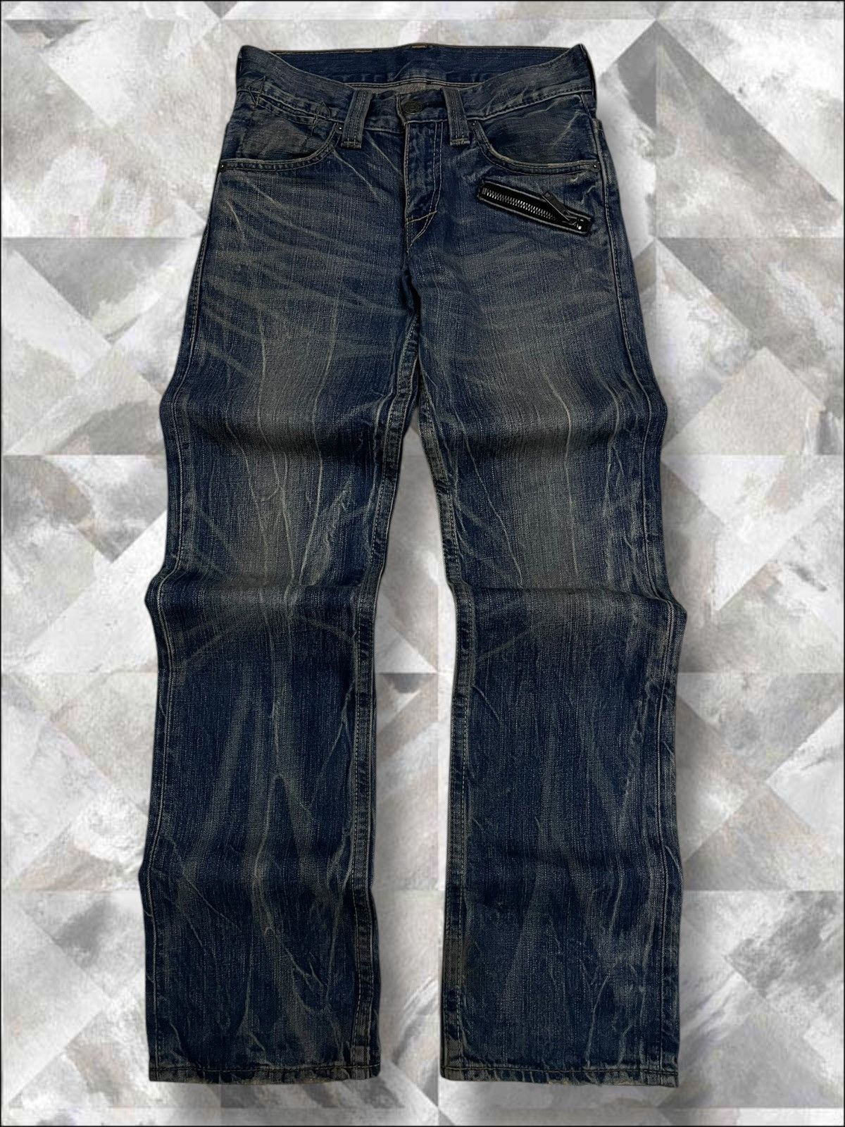 Levi's Vintage Clothing Vintage 1990s Designer Levis 502 Distressed Regular Denim Size US 28 / EU 44 - 1 Thumbnail