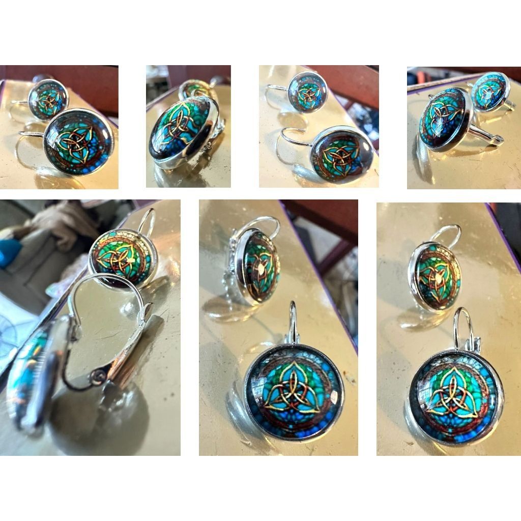 Handmade Celtic Knot Earrings Irish Dancing Girl Parade Trinity Symbo Size ONE SIZE - 10 Thumbnail