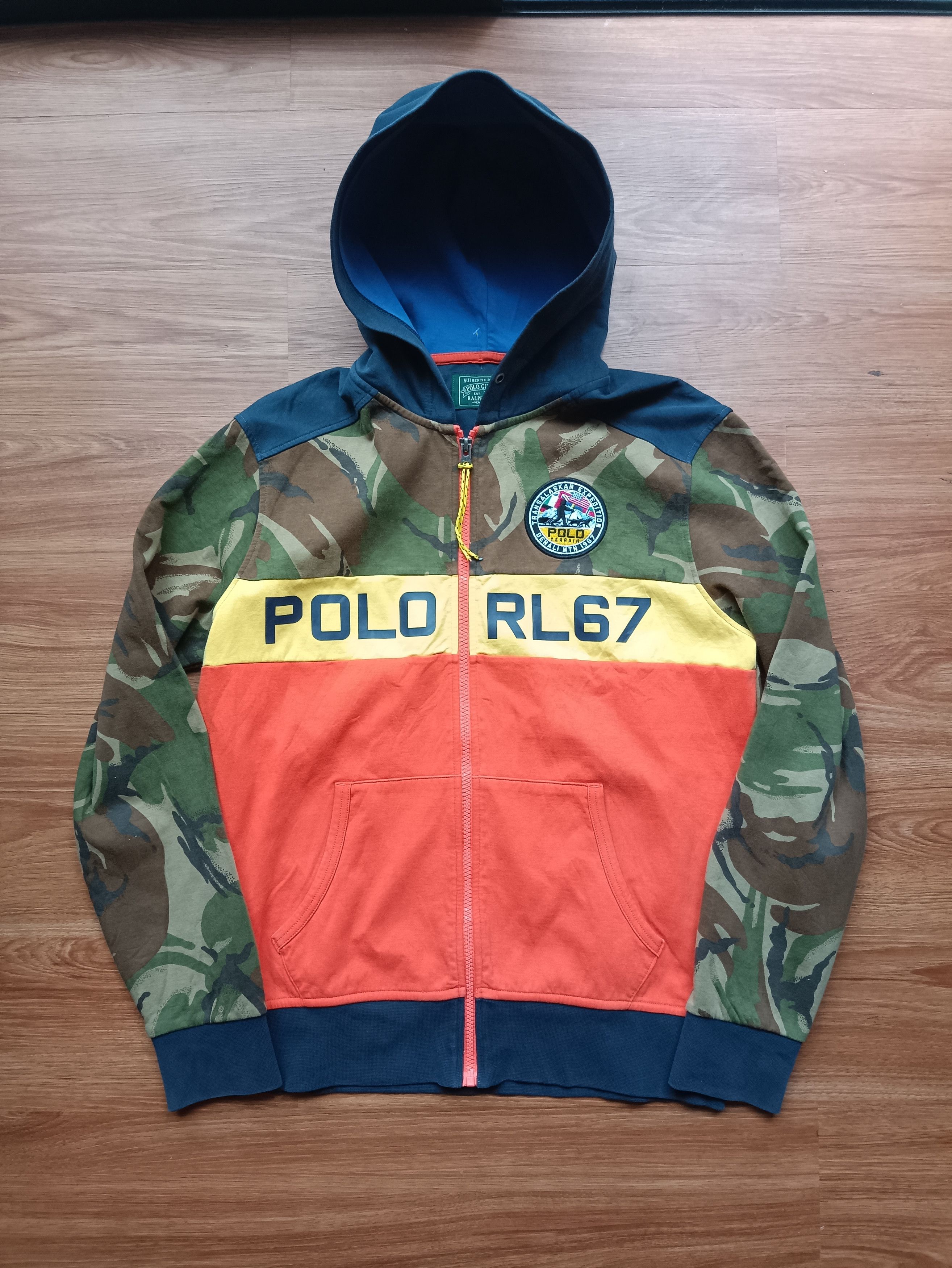 image of Lo Life x Polo Ralph Lauren Polo Ralph Laurent Terrain Rl 67 in Orange Camo, Men's (Size Large)