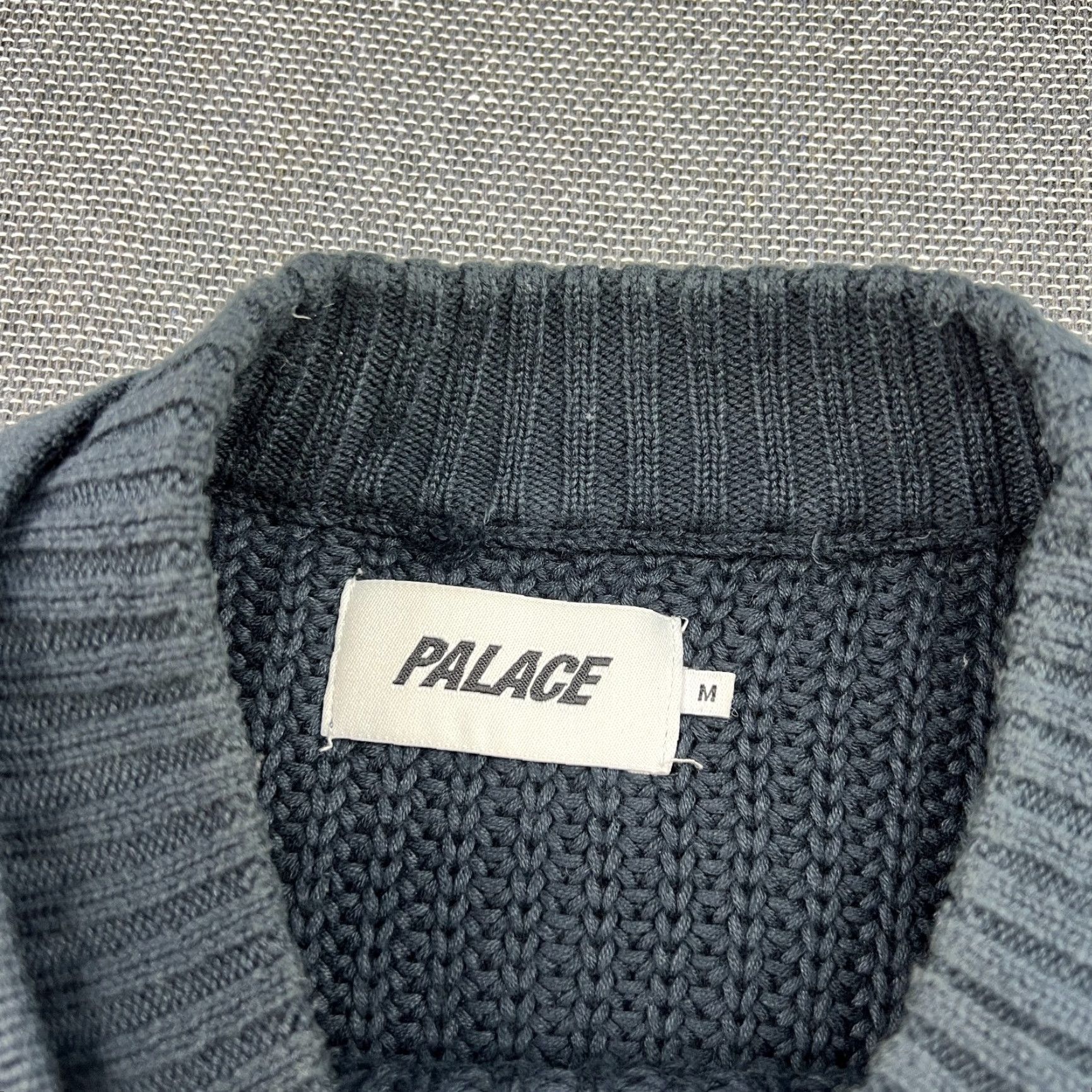 Palace Palace Thick Chunk Knit Sweater Mens Medium Navy Crewneck Knitted Heavy Size US M / EU 48-50 / 2 - 5 Thumbnail