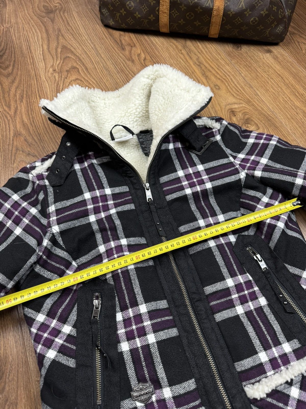 Harley Davidson Vintage sherpa jacket Harley Davidson 00s original item Size M / US 6-8 / IT 42-44 - 5 Thumbnail