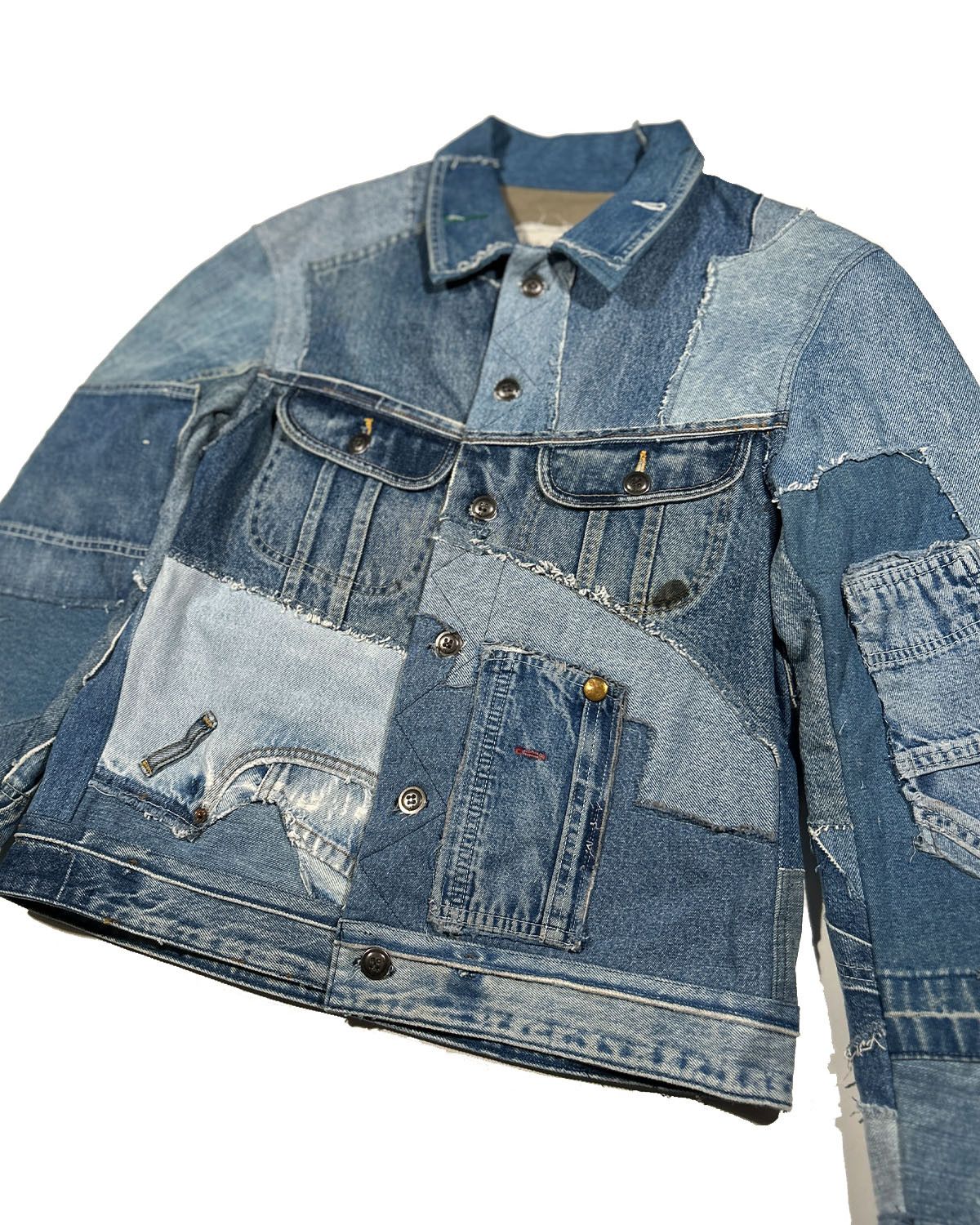 Greg Lauren GREG LAUREN RECONSTRUCTED DENIM JACKET Size US L / EU 52-54 / 3 - 2 Thumbnail
