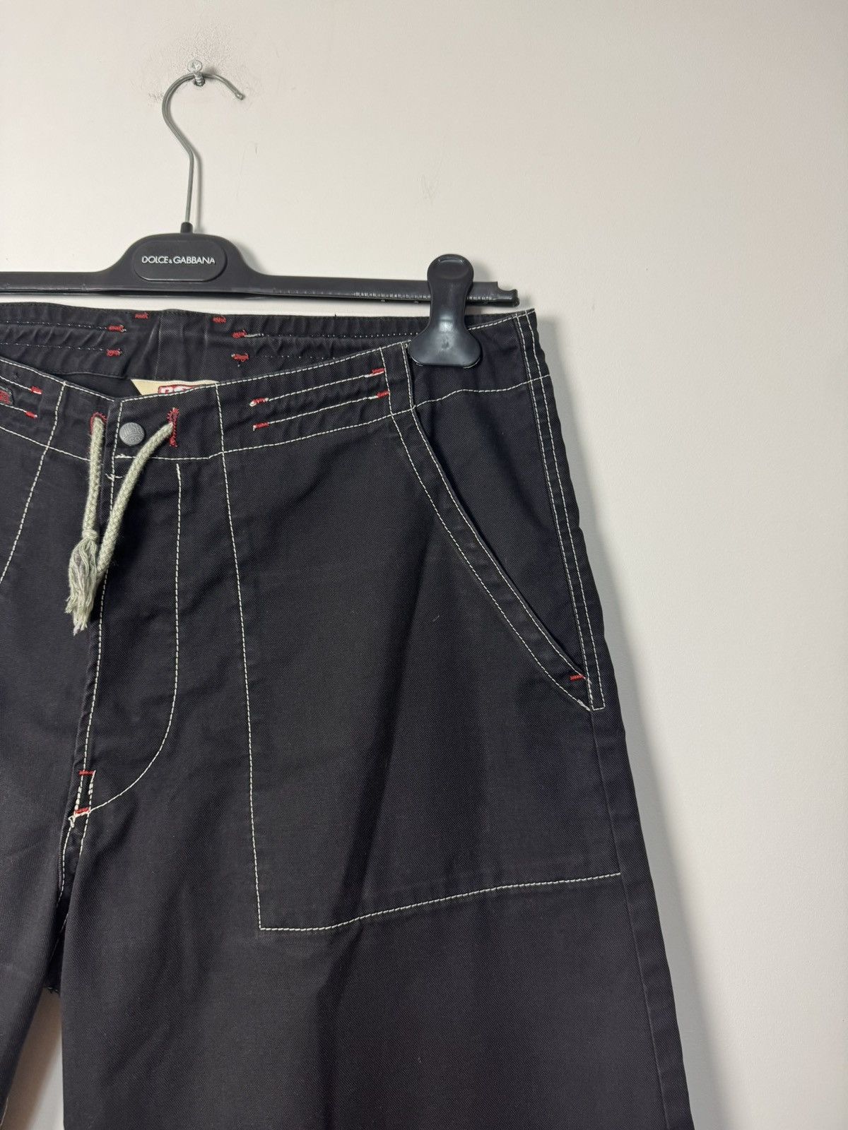 Diesel Vintage 00s Diesel Wide Carpenter Shorts Y2K Made in Italy Size US 34 / EU 50 - 4 Thumbnail
