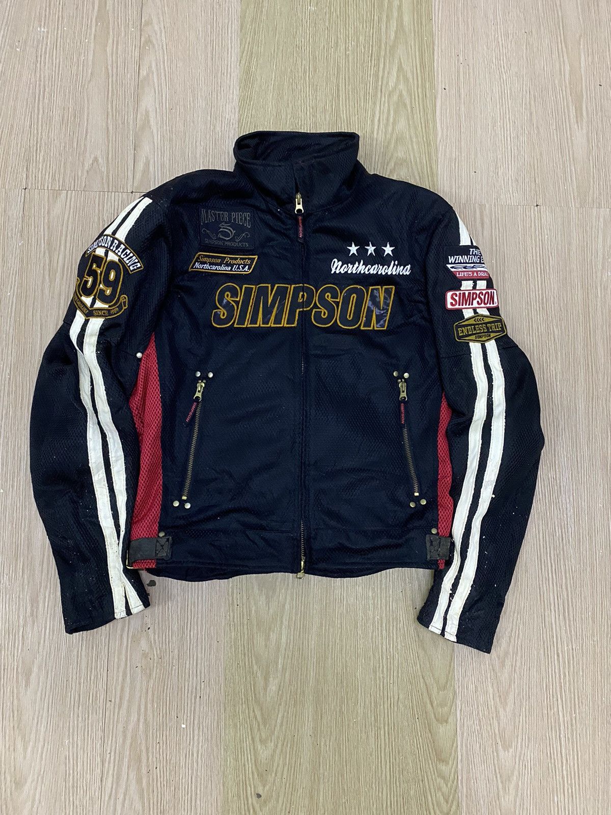 Vintage Simpson Racing Jacket | Grailed