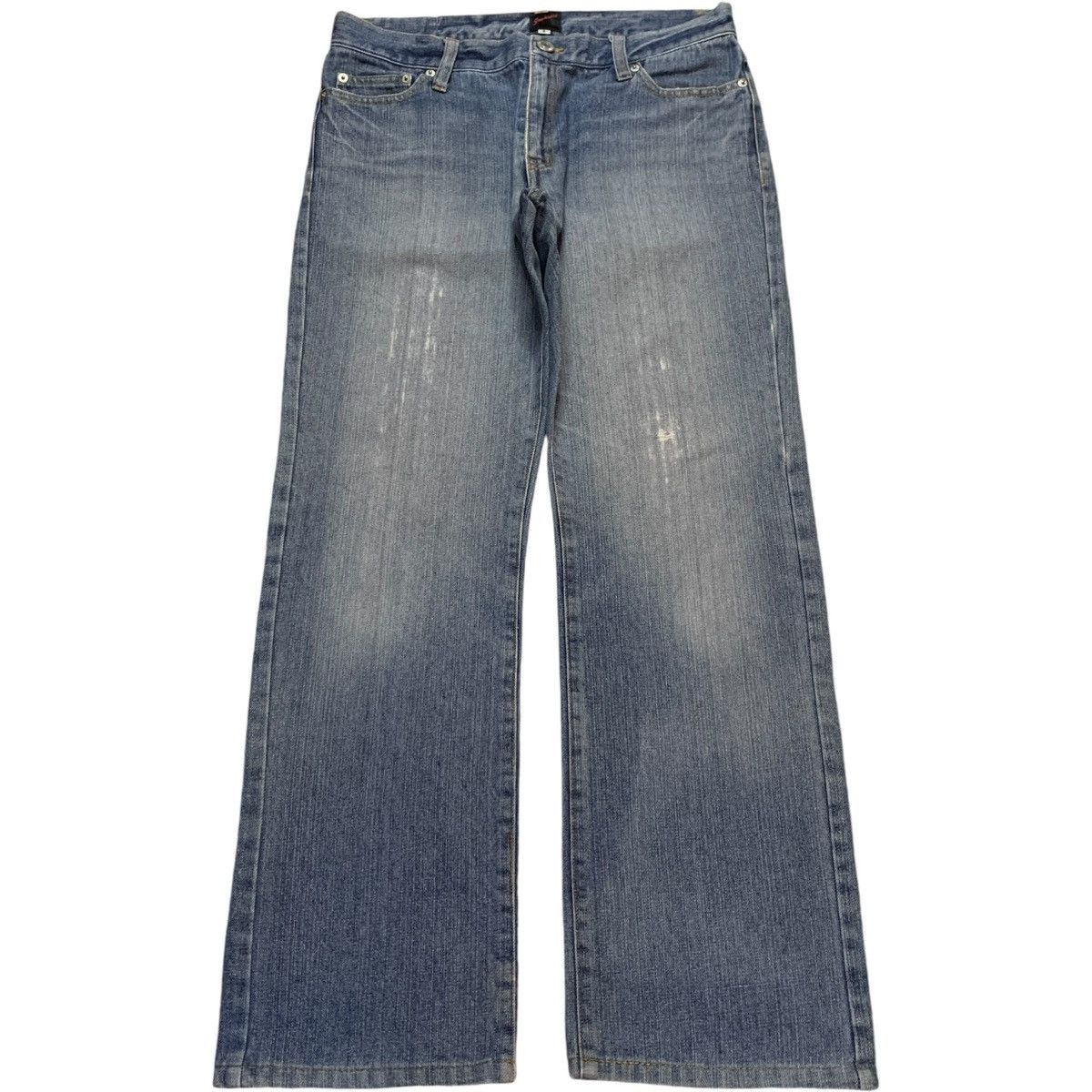 JACKROSE × Japanese Brand Vintage Japanese Jack Rose Blue Wash Distressed Loose Jeans Size 32" / US 10 / IT 46 - 1 Thumbnail