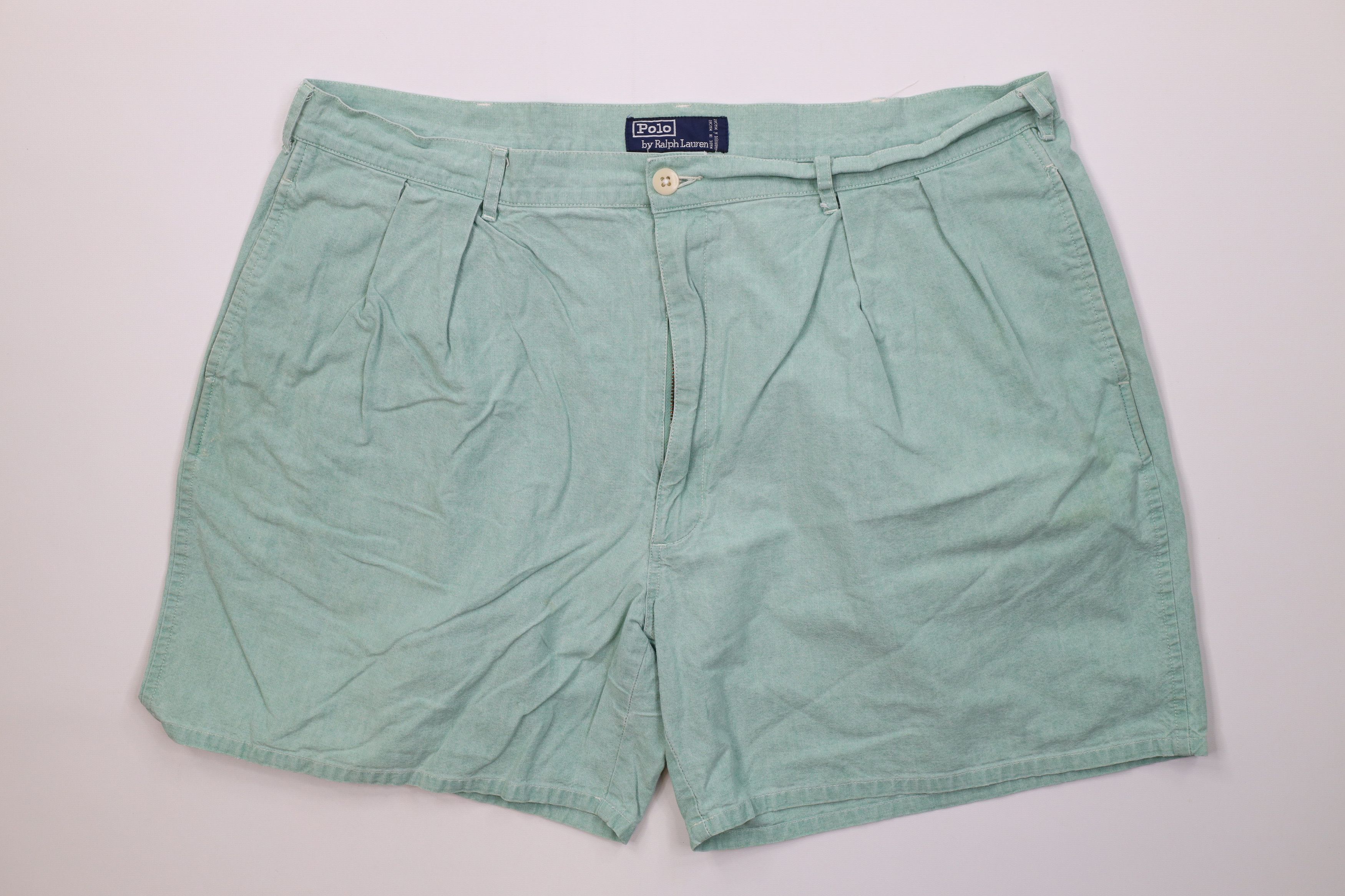 Ralph Lauren Vintage 90s Ralph Lauren Above Knee Chino Shorts Green Size US 40 / EU 56 - 1 Thumbnail