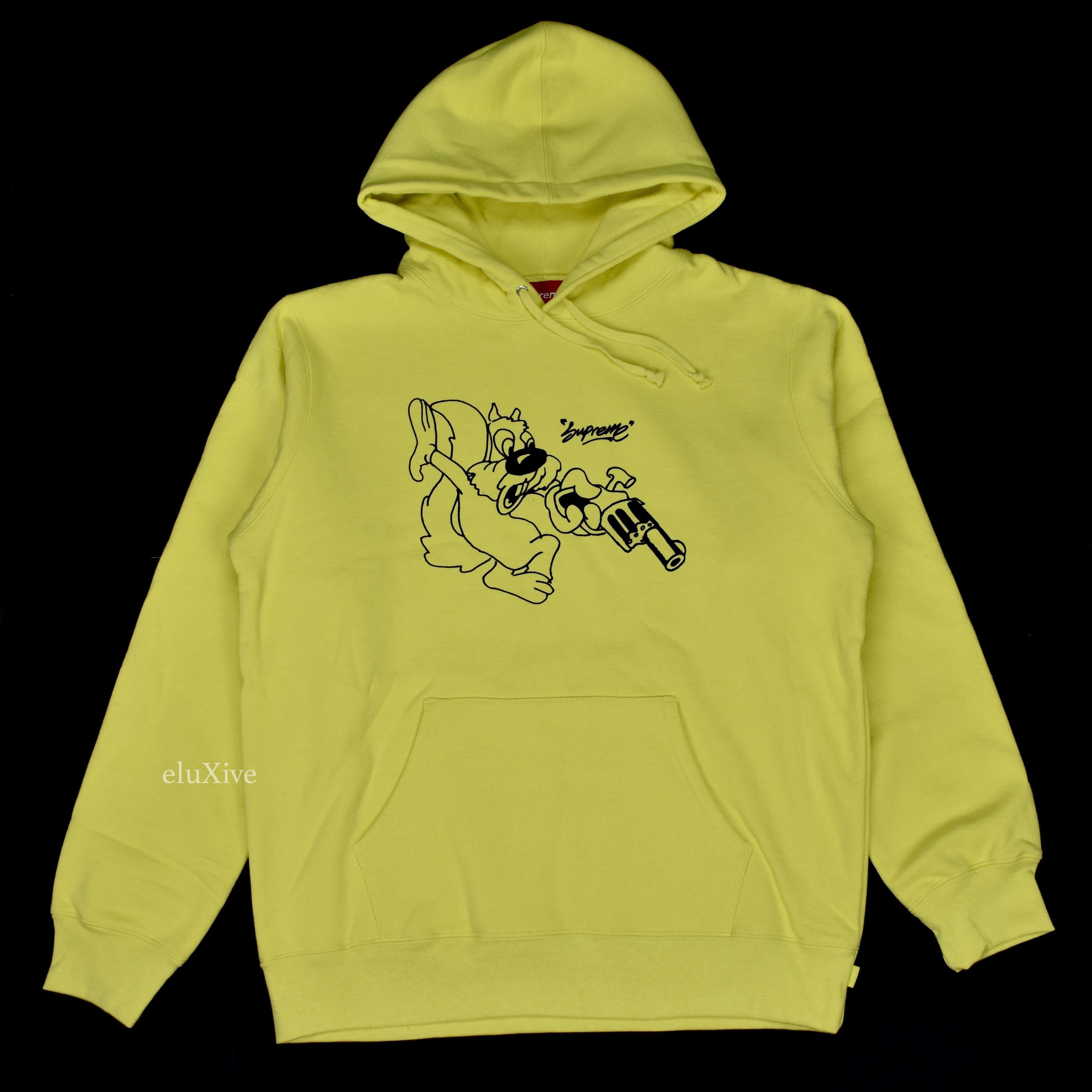 Supreme Supreme Lemon Yellow Lee Squirrel Logo Hoodie DS Size US L / EU 52-54 / 3 - 1 Preview