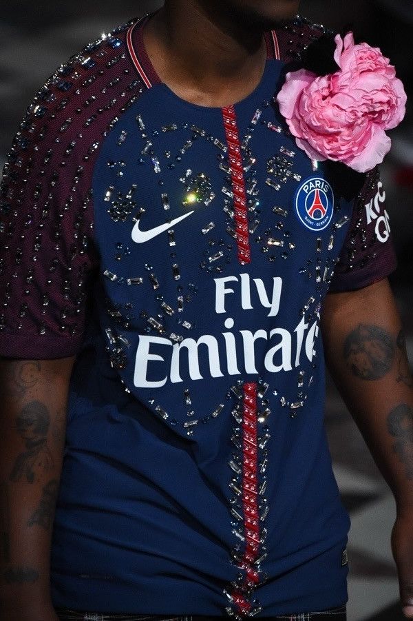 Other KOCHE 2018SS Look 32 PSG Crystal Bijoux Game Shirt Size US XL / EU 56 / 4 - 3 Thumbnail