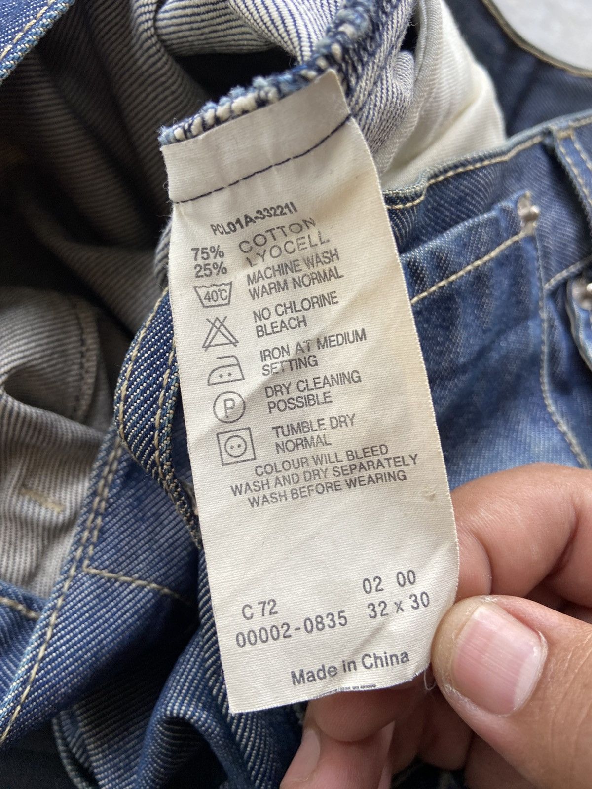 Engineered Garments × Levi's Vintage Y2K Levis Engineered Buckle T Back Baggy Denim Pants Size US 32 / EU 48 - 8 Thumbnail