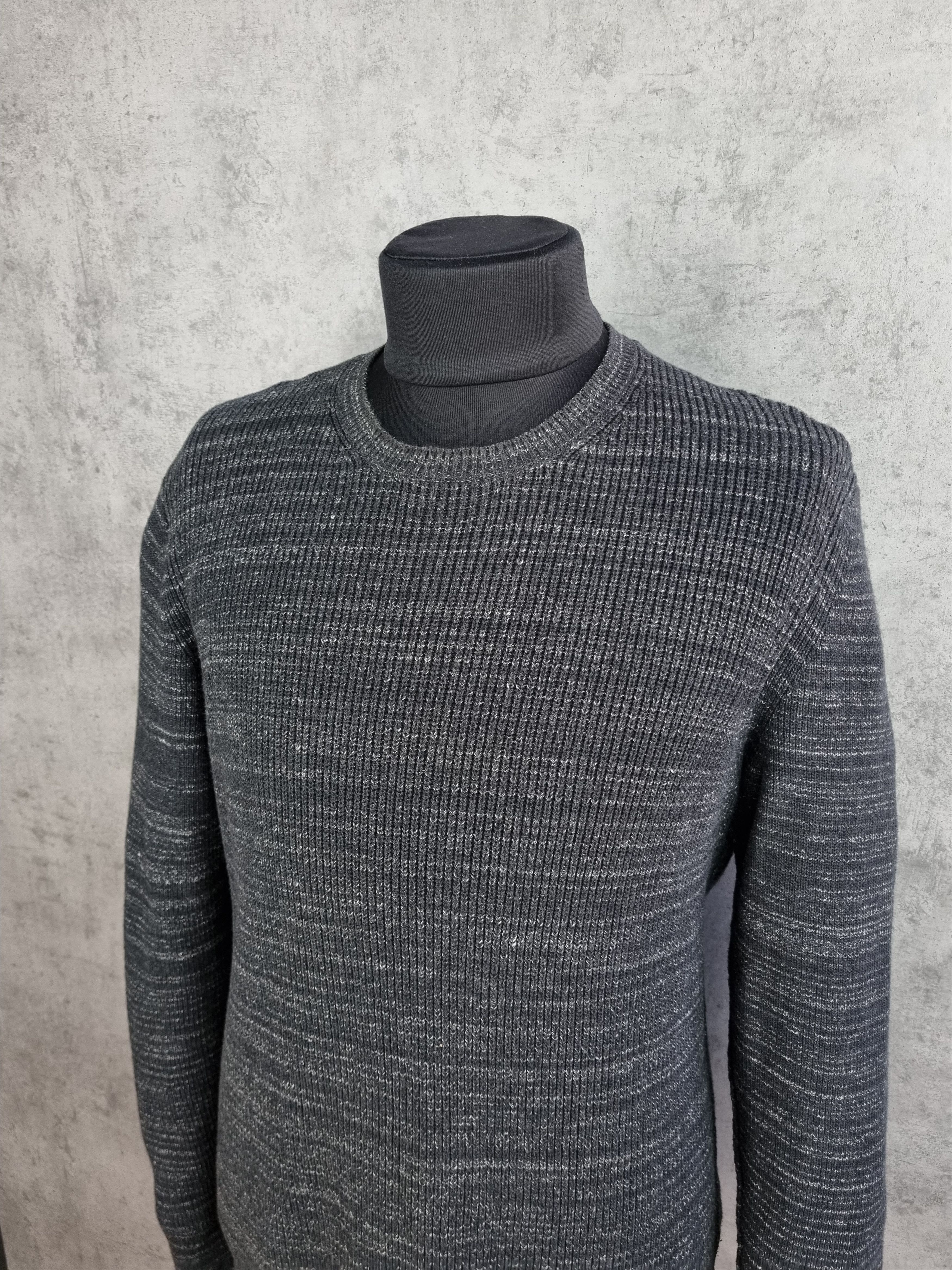 Allsaints Allsaints Rydal Crew Ridge Jumper Light Striped Knit Sweater Size US L / EU 52-54 / 3 - 8 Thumbnail