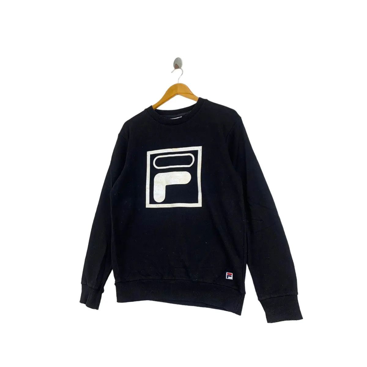 Fila Vintage FILA Big Logo Print Black Sweatshirt Size US XL / EU 56 / 4 - 3 Thumbnail