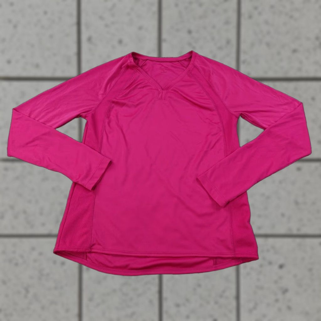 Champion Champion Shirt Womens S Pink Long Sleeve Lightweight Active Performance Size S / US 4 / IT 40 - 1 Thumbnail