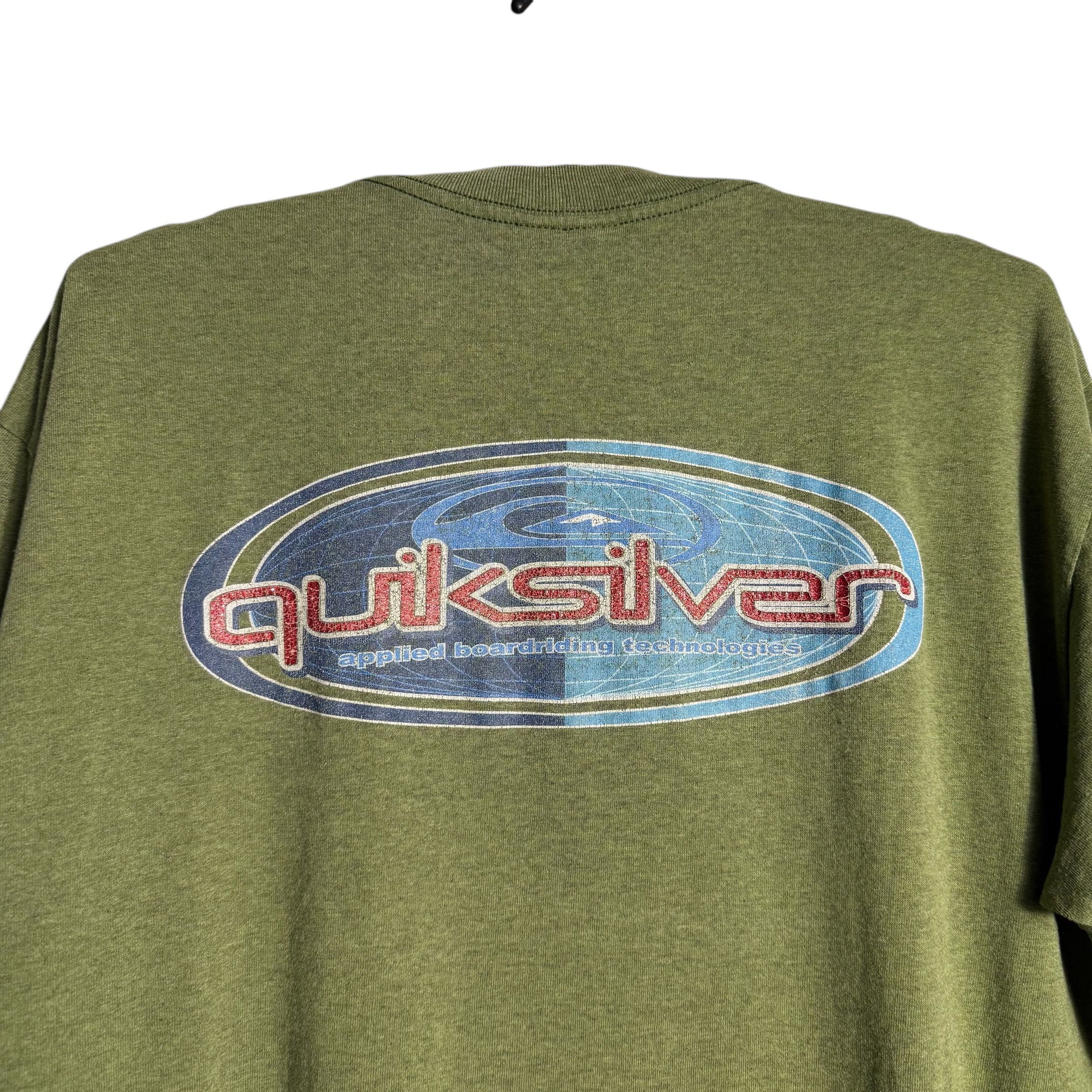 Quiksilver 🔥RARE🔥Vintage Quiksilver Skateboarding Spellout T-shirt Size US L / EU 52-54 / 3 - 2 Thumbnail