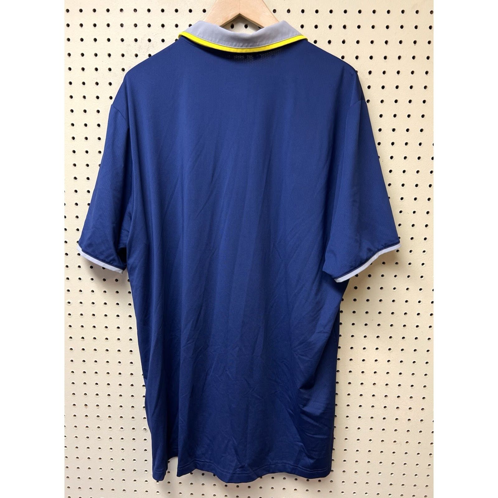 Adidas adidas Mens XL Polo Shirt Blue Pebble Beach Golf Academy Polo Shirt Size US XL / EU 56 / 4 - 2 Thumbnail