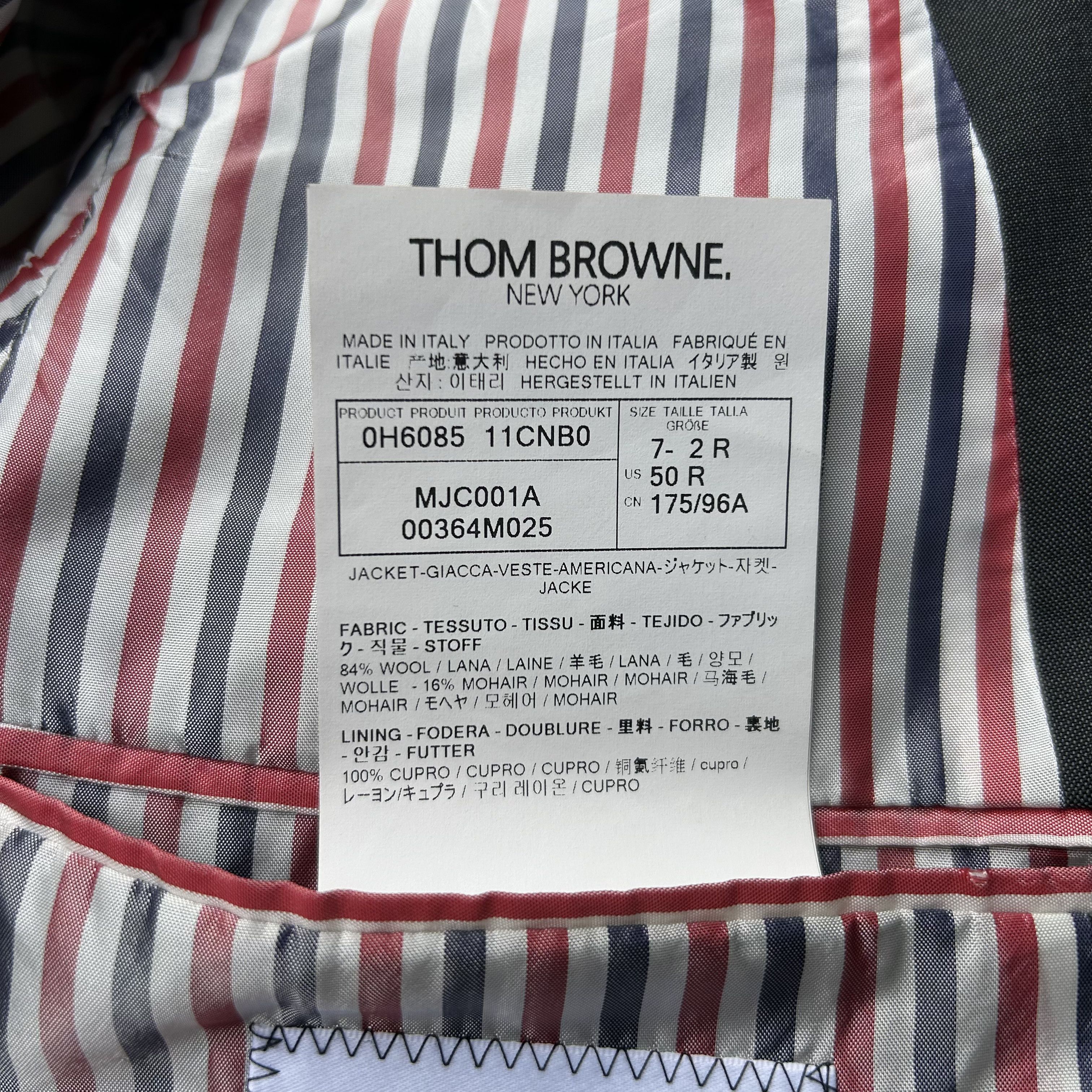 Thom Browne Thom Browne Grey Three-Roll-Two Blazer Jacket Size 50R - 10 Thumbnail