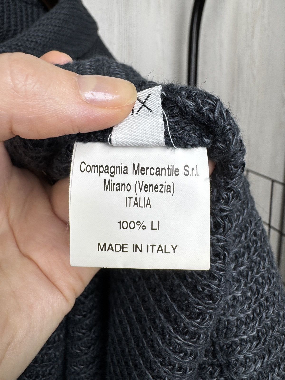 Barena Venezia Barena Venezia grey linen chain style cardigan blazer Size US XL / EU 56 / 4 - 11 Thumbnail