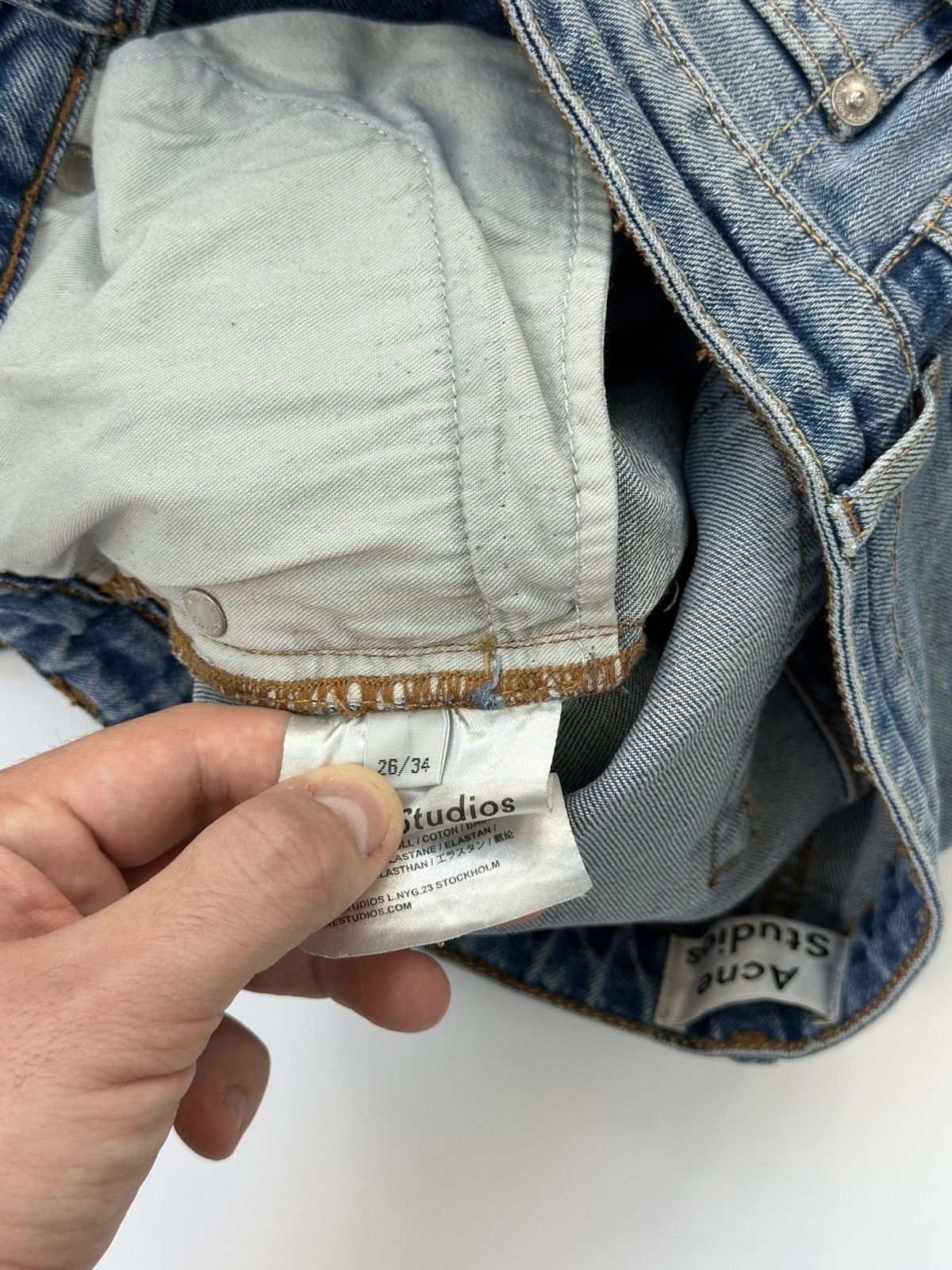 Acne Studios Acne Studios Light Denim Jeans 26x34 Size Size 26" / US 2 / IT 38 - 16 Thumbnail