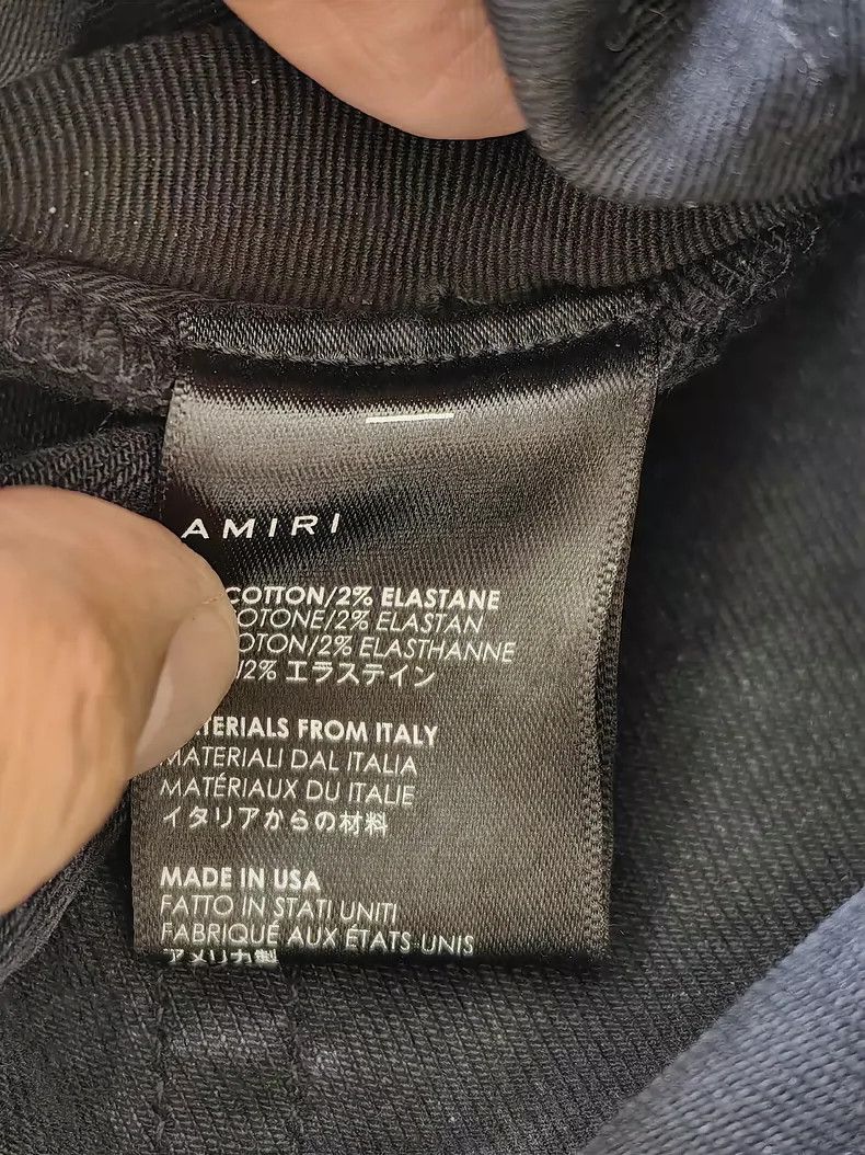 Amiri Amiri mx1 black patchwork denim pant Size US 34 / EU 50 - 6 Thumbnail