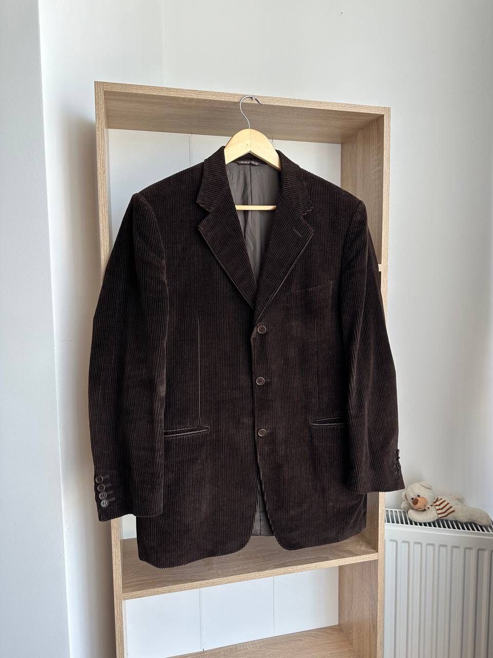Canali × Vintage Vintage Men’s Brown Velvet Smoking Jacket Blazer Canali Size 50R - 14 Thumbnail