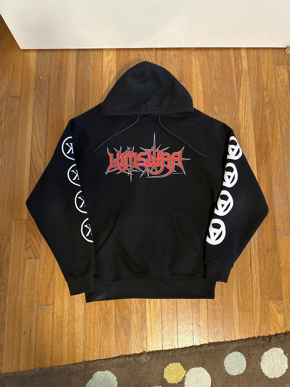 image of Kim Krueger Kims War Hoodie in Black, Men's (Size Medium)
