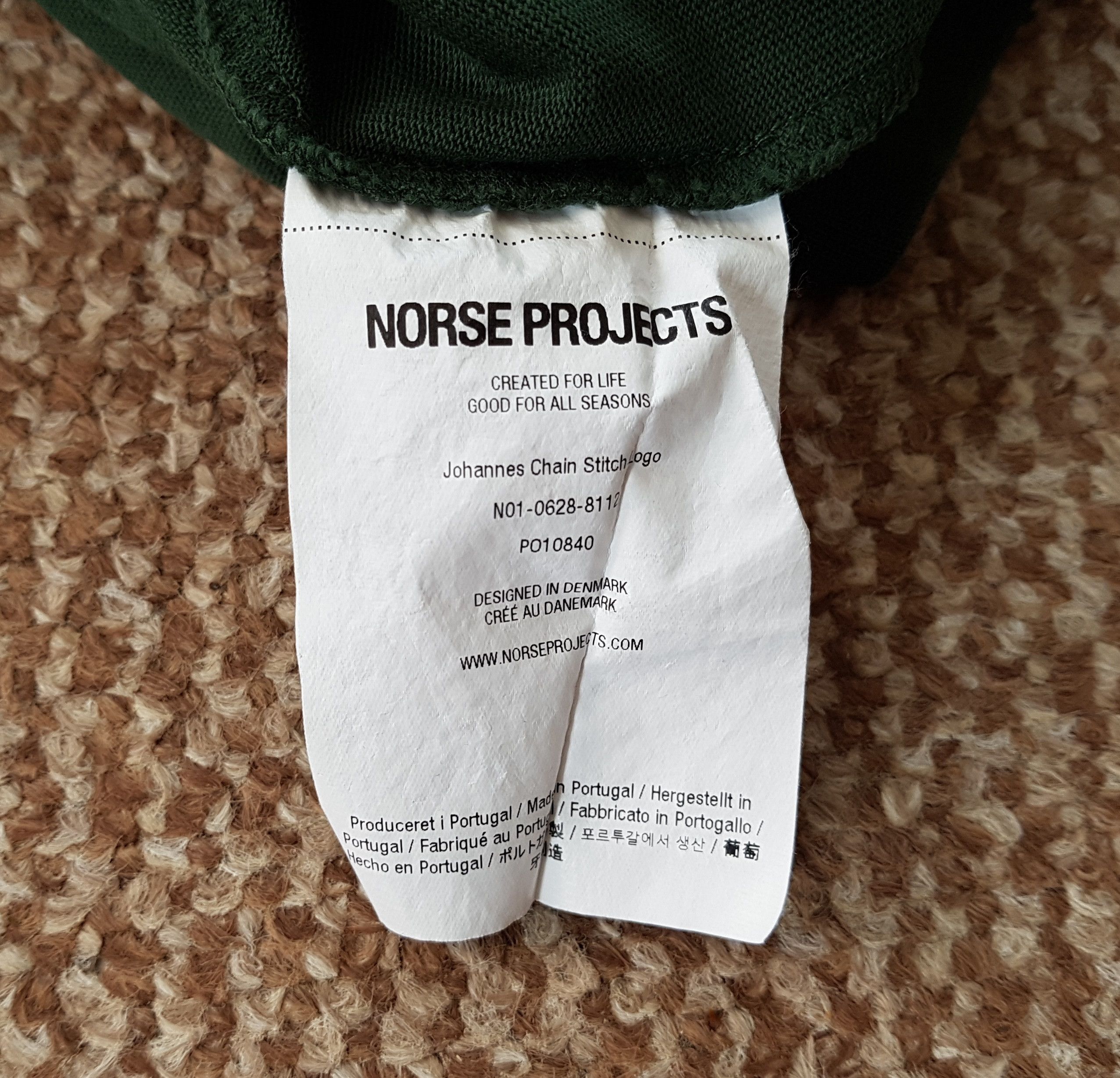 Norse Projects Norse Projects Johannes Chain Stitch Logo Tee T Shirt Size US S / EU 44-46 / 1 - 7 Thumbnail
