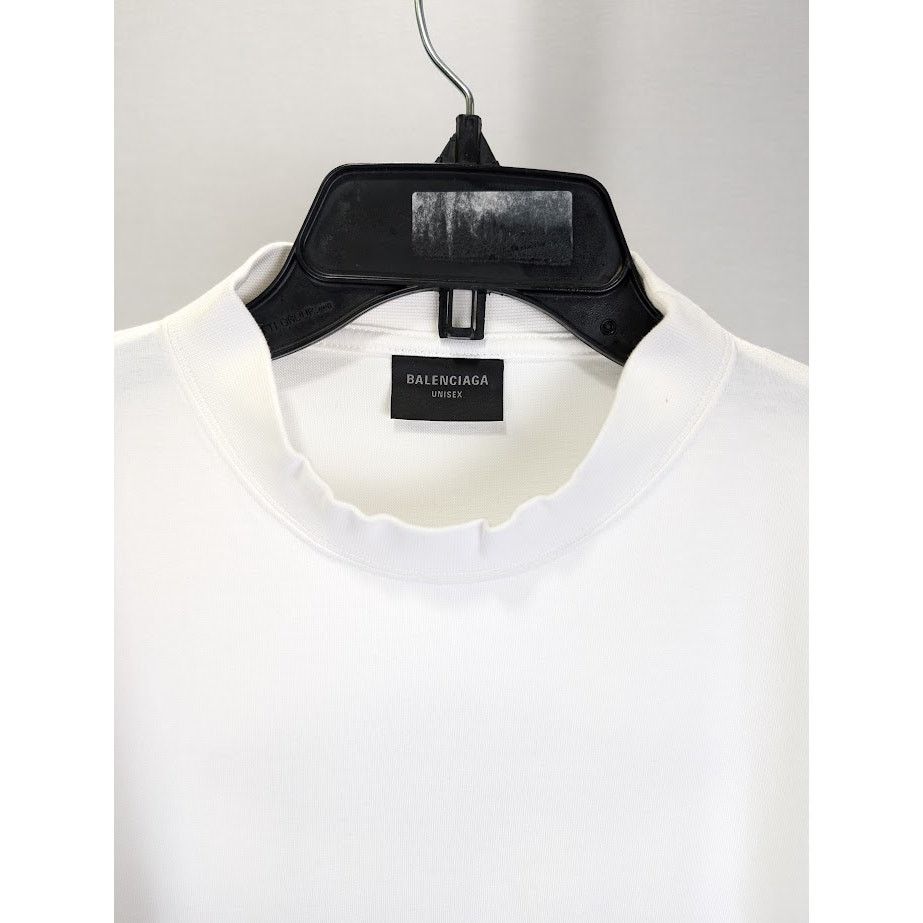 Balenciaga o1rshd1 Q:2 / Oversize Long Sleeve T-Shirt in White Size US XL / EU 56 / 4 - 3 Thumbnail