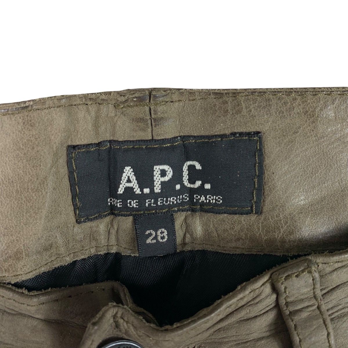 A.P.C. × Japanese Brand A.P.C rue de flearus paris leather jeans Size US 28 / EU 44 - 3 Thumbnail