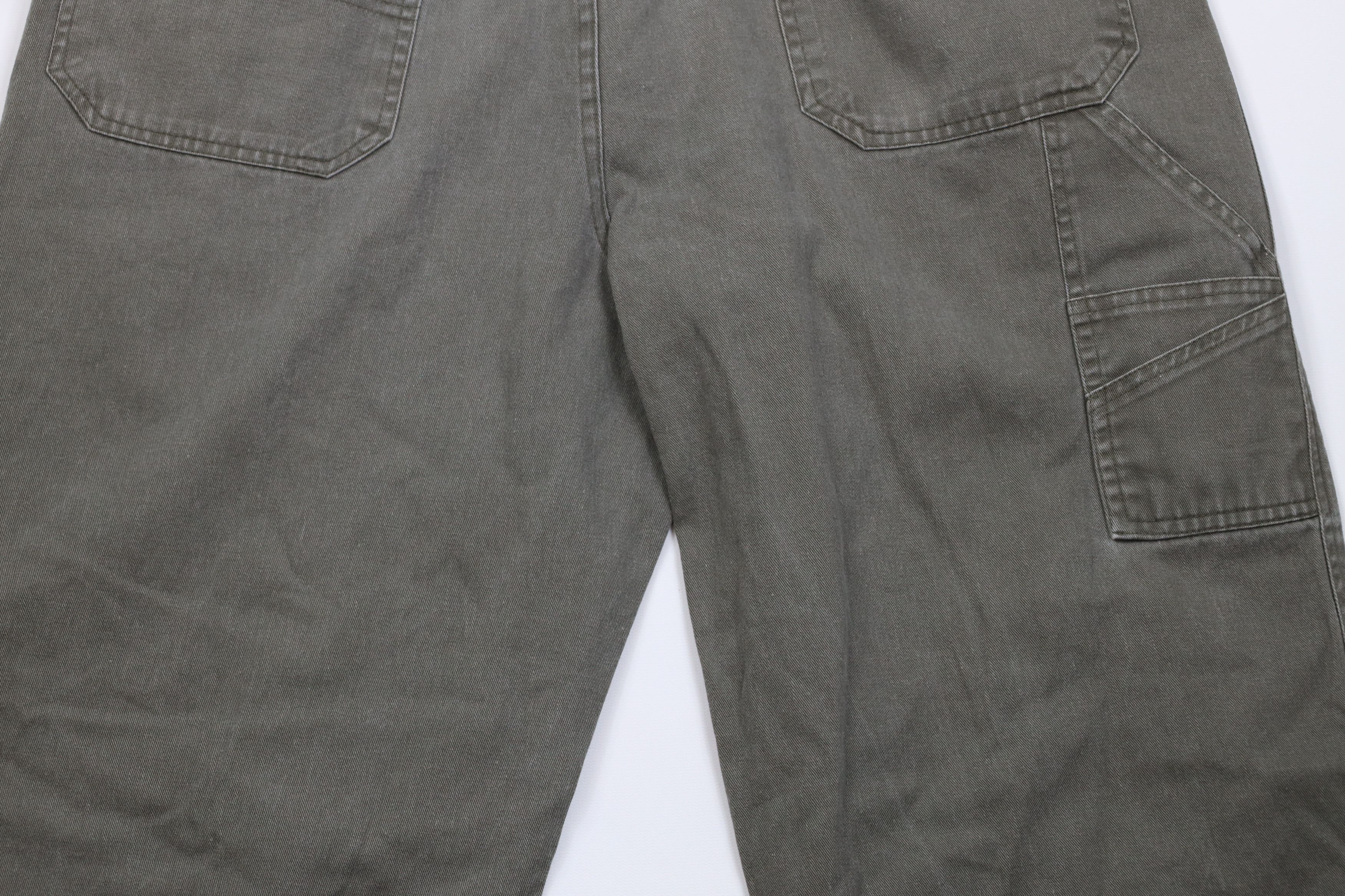 Vintage Vintage 90s Y2K Streetwear Wide Leg Skateboard Pants Green Size US 34 / EU 50 - 11 Thumbnail