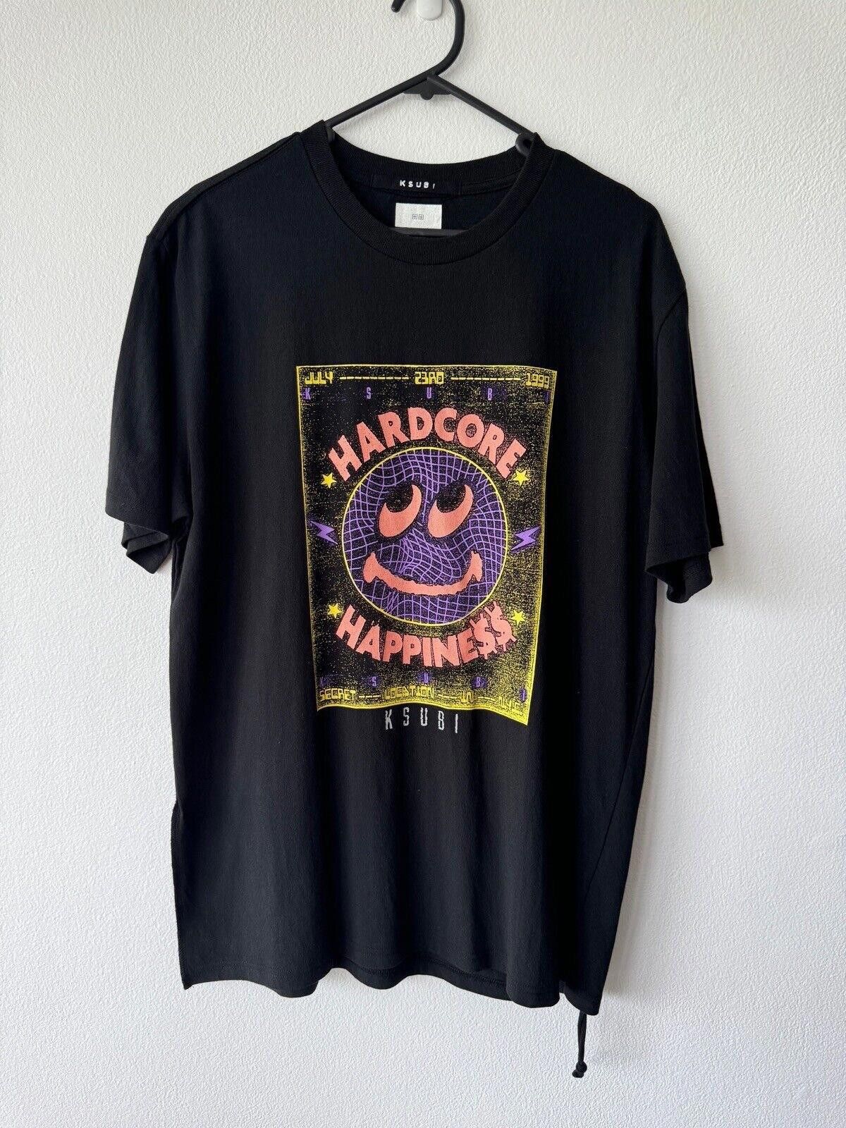 Ksubi new ksubi tee t shirt mens medium black hardcore kash happy Size US M / EU 48-50 / 2 - 1 Thumbnail