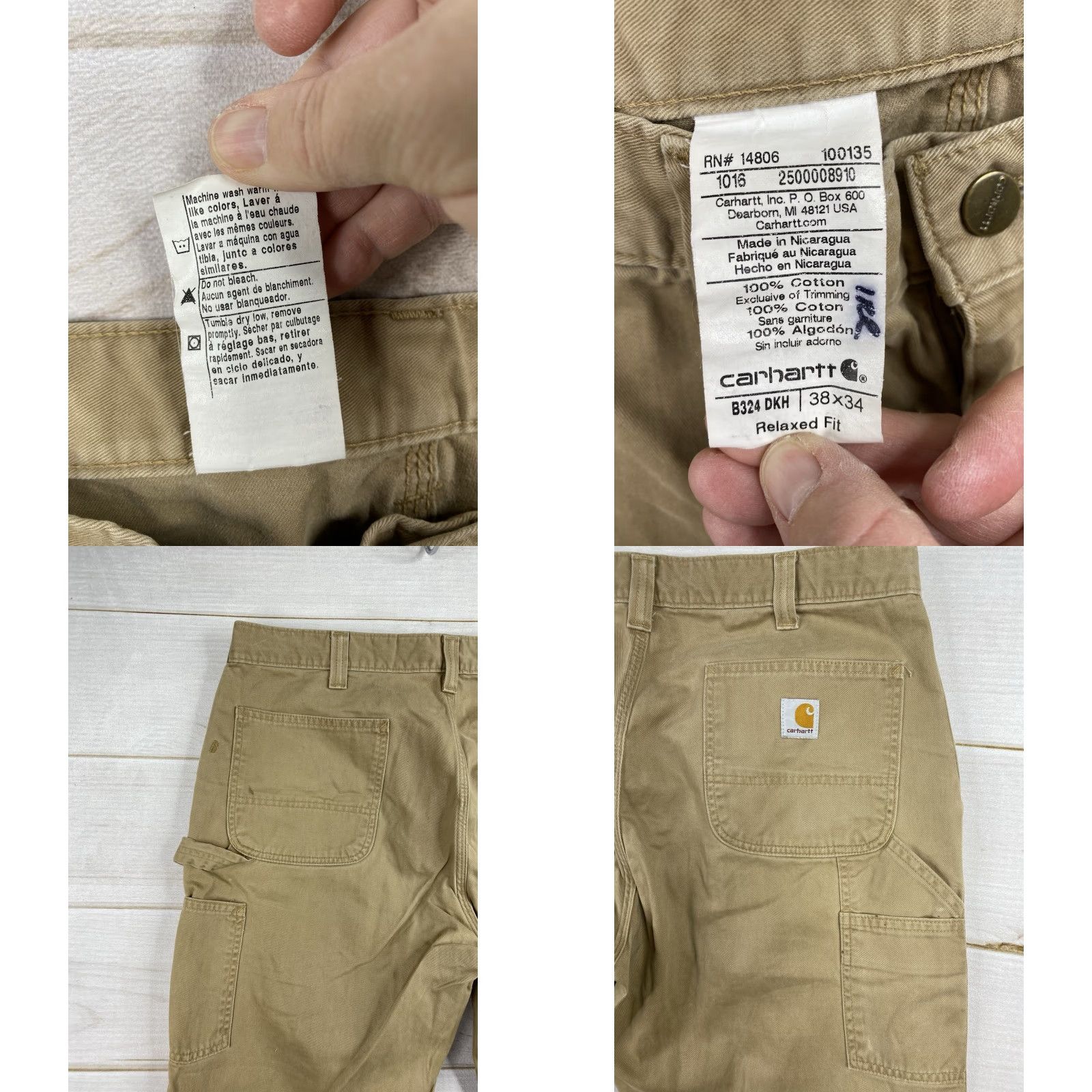 Carhartt Carhartt Pants Mens 38x34 Brown Relaxed Fit Carpenter Utility Workwear B324 - Vintage? No Size US 38 / EU 54 - 8 Thumbnail