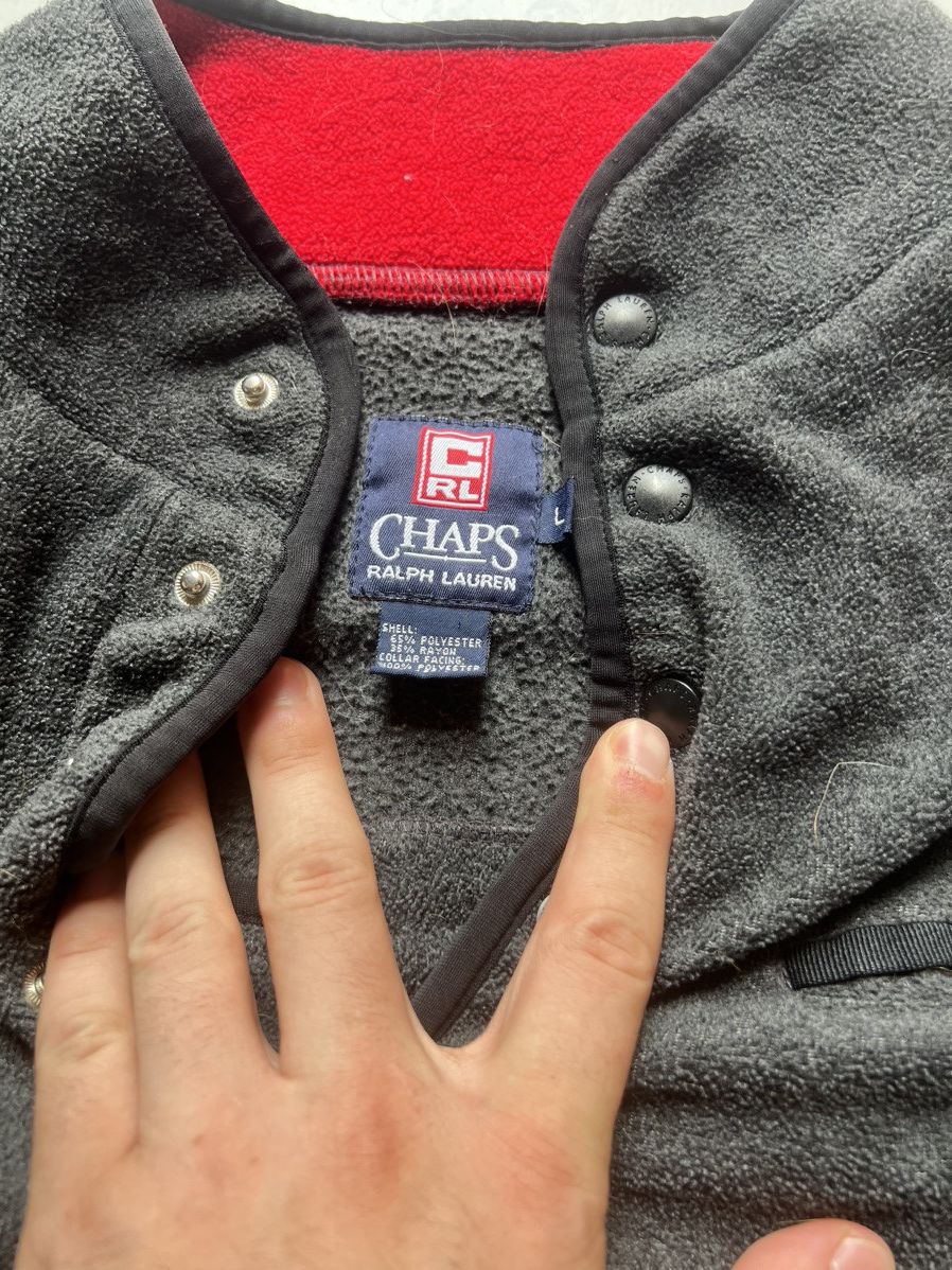 Chaps Ralph Lauren Ralph Lauren Chaps Y2K Vintage Grey Hoodie Size US M / EU 48-50 / 2 - 2 Thumbnail