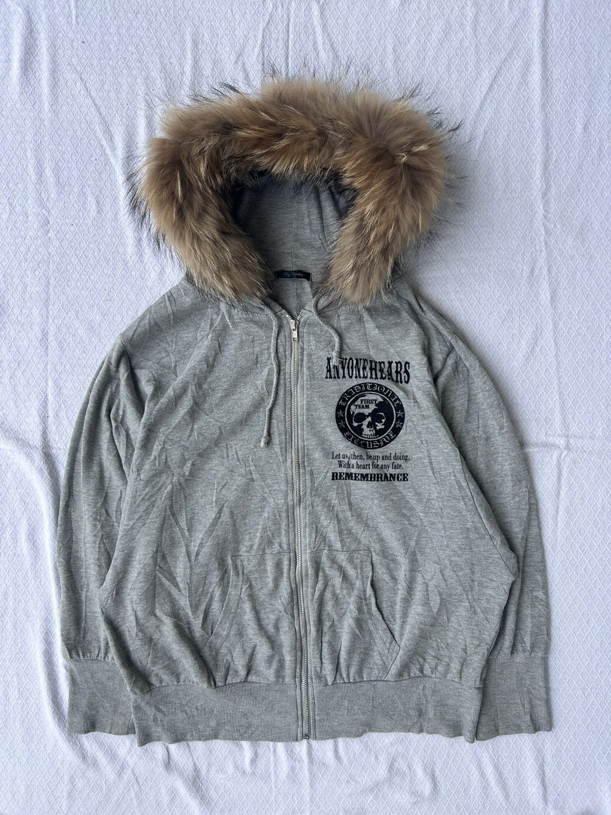 Japanese Brand Sly bomber fur hoodie skull ifsixwasnine lgb Size US L / EU 52-54 / 3 - 1 Thumbnail