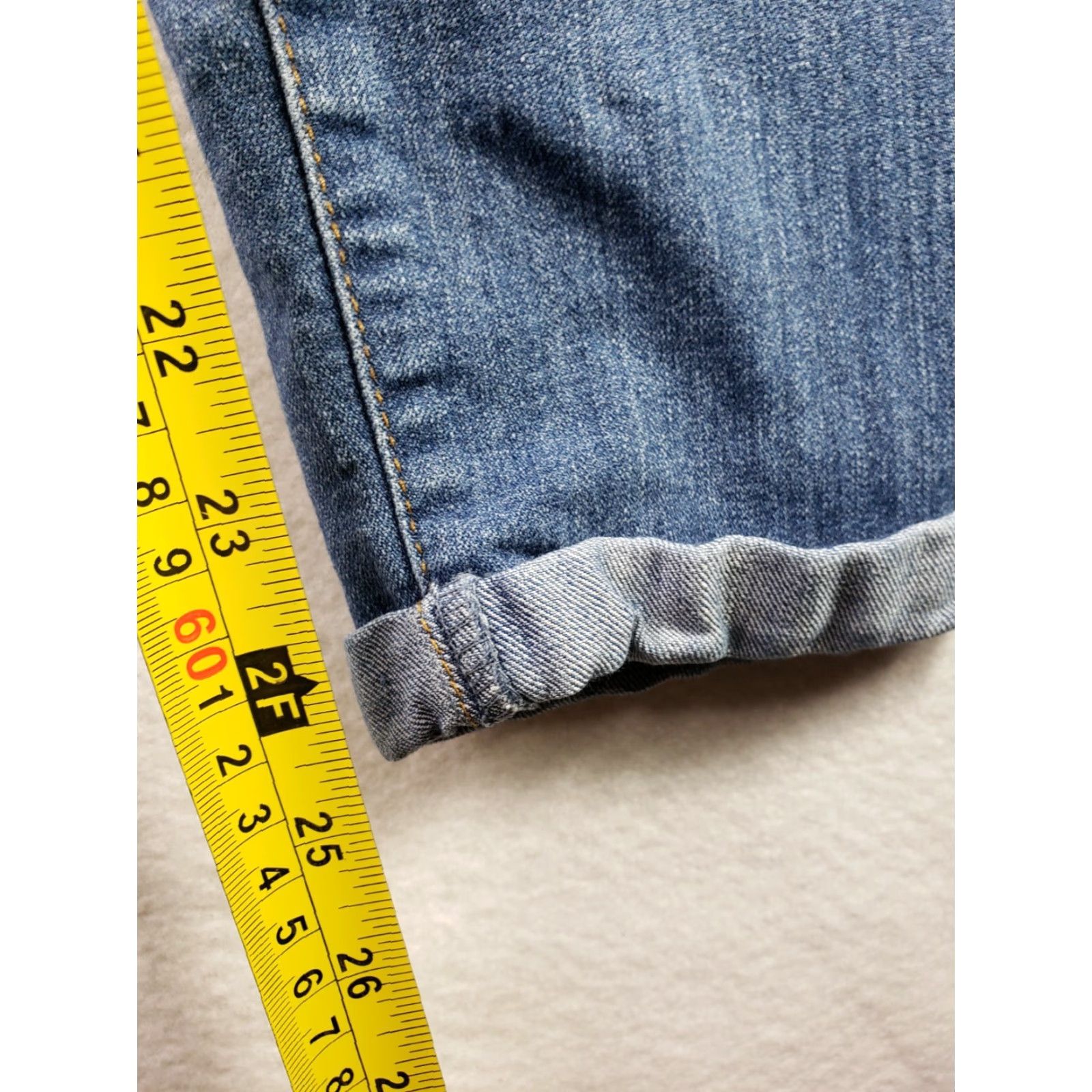 Jessica Simpson VINTAGE? Not specified. Jessica Simpson Jeans Rolled Crop Skinny Denim Blue Womens Sz 6/28 28x25 Size 28" / US 6 / IT 42 - 5 Thumbnail