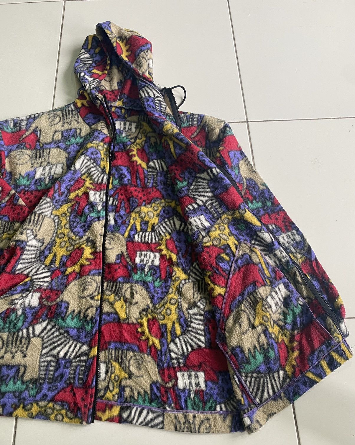 Habitat × Japanese Brand Animal Full printed Zip Up Hoodie Fleece Sweaters Size US XL / EU 56 / 4 - 4 Thumbnail