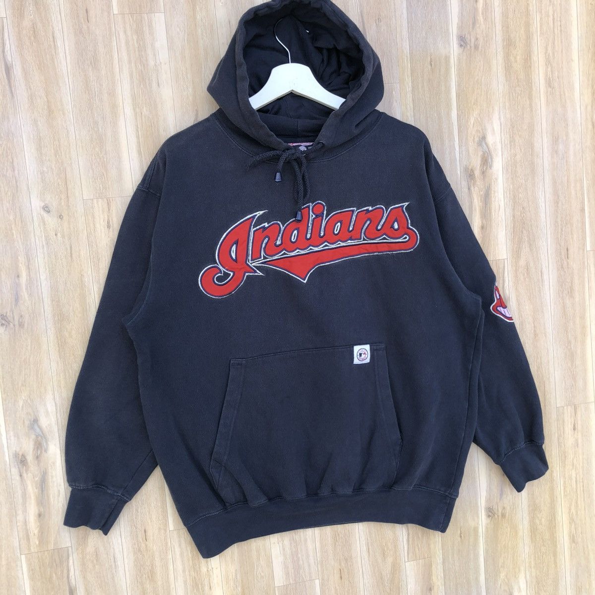 MLB Vintage Cleveland Indians Team Hoodie Sweatshirt Size US L / EU 52-54 / 3 - 2 Thumbnail