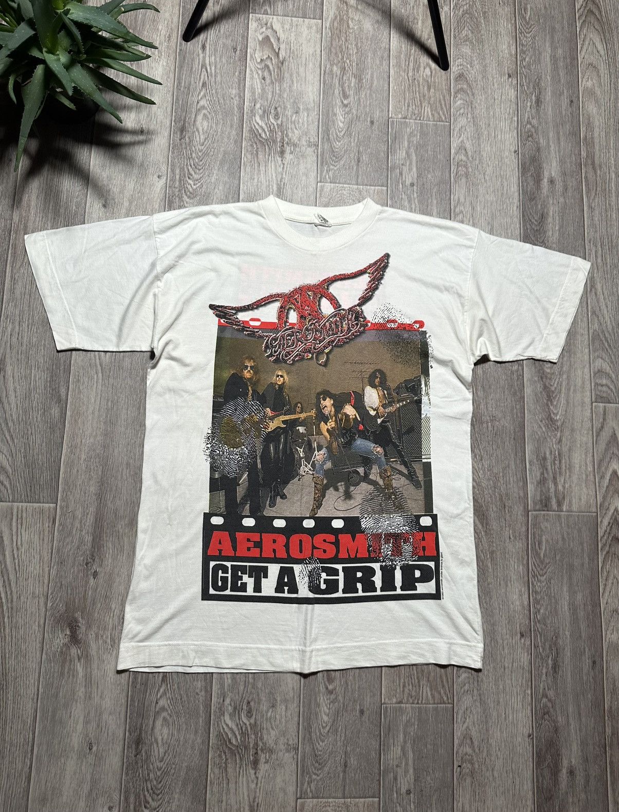 Aerosmith Rare Vintage 1993 Aerosmith Get A Grip Tour T-Shirt Size US XL / EU 56 / 4 - 4 Thumbnail