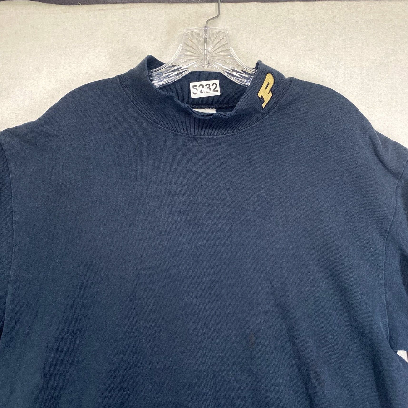 Vintage VINTAGE Cotton Deluxe Men's Pitt Panthers Embroidered Blue Mock Neck Knit Shirt Large Sports 90s Fans Size US L / EU 52-54 / 3 - 4 Thumbnail