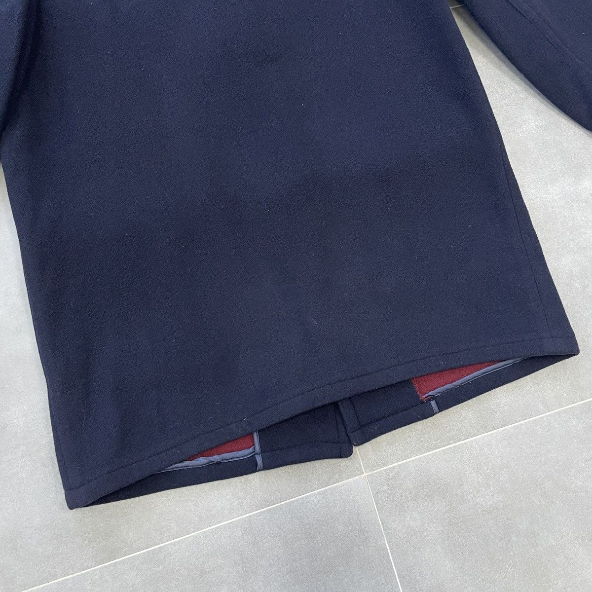 Lacoste × Vintage Vintage Lacoste Wool Hooded Coat Size L Size US L / EU 52-54 / 3 - 23 Thumbnail