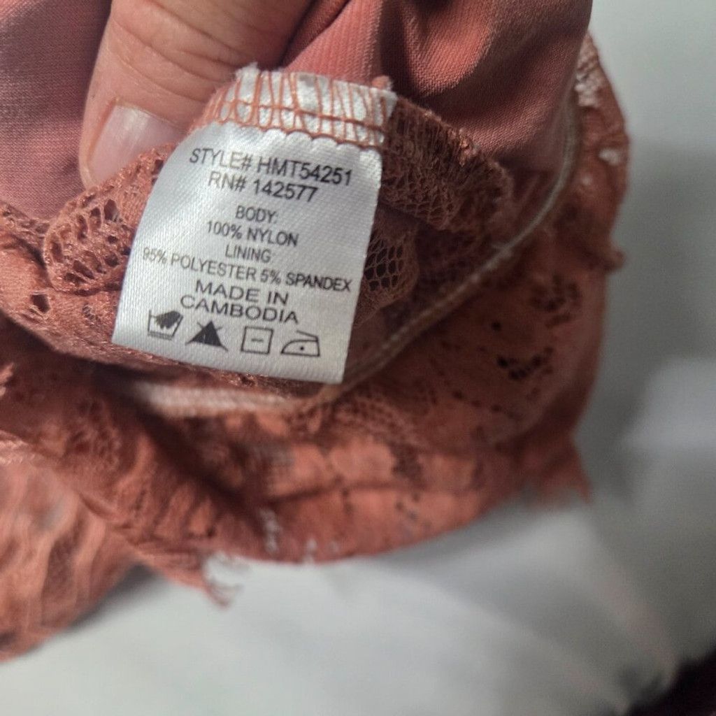 Other Haute Monde-Chic Boho Lace Blouse Cropped MD, Sheer & Flow Size M / US 6-8 / IT 42-44 - 3 Thumbnail