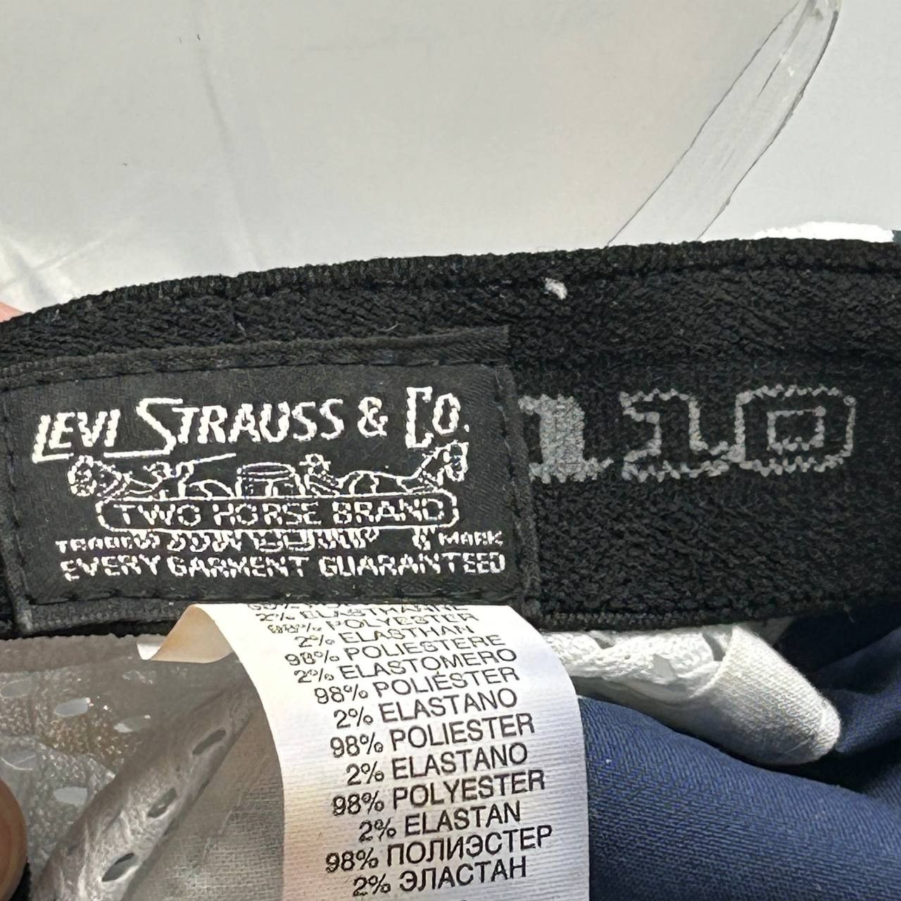 Levi's Levi Strauss & Co 5 Panel Hat Men Flexfit 110 Strap Back Cap Size ONE SIZE - 6 Thumbnail