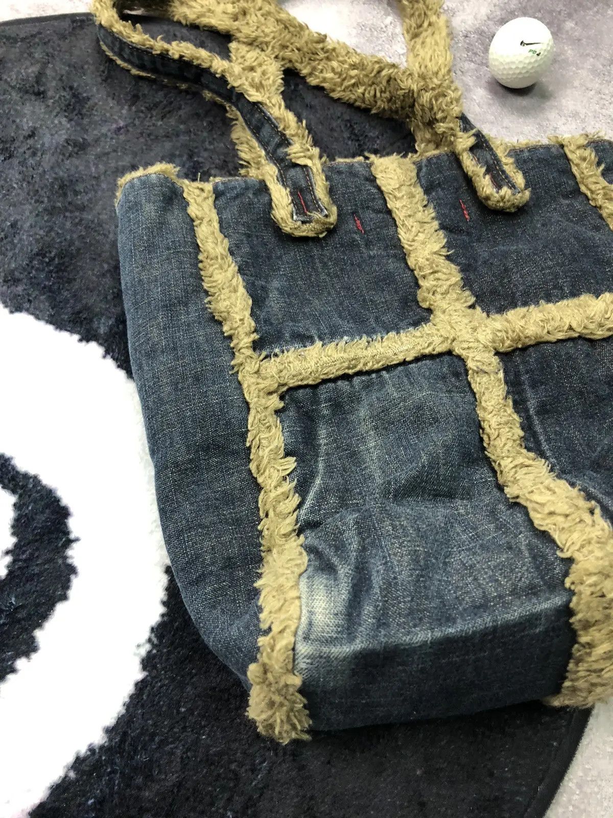 Miss Sixty MISS SIXTY Avantgarde Mohair Denim Shopper Bag Streetwear Size ONE SIZE - 8 Thumbnail