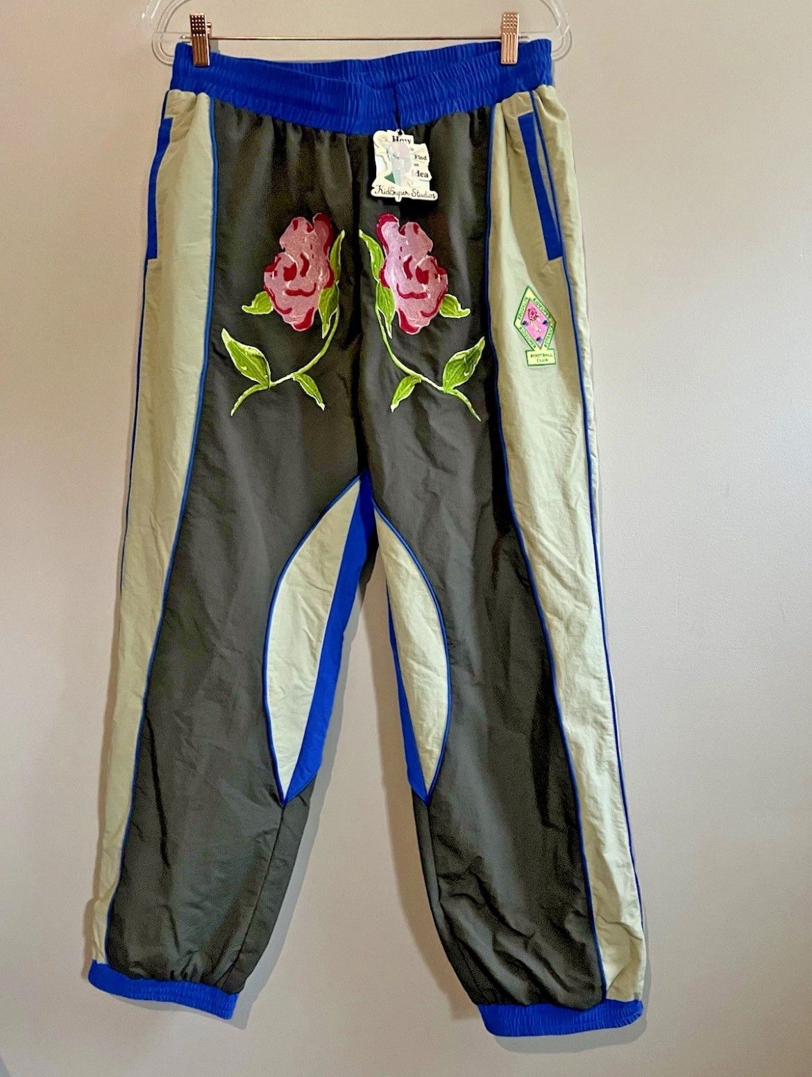 KidSuper KIDSUPER BROOKLYN BOTANICS NYLON TRACKSUIT BOTTOMS M Size US 31 - 6 Thumbnail