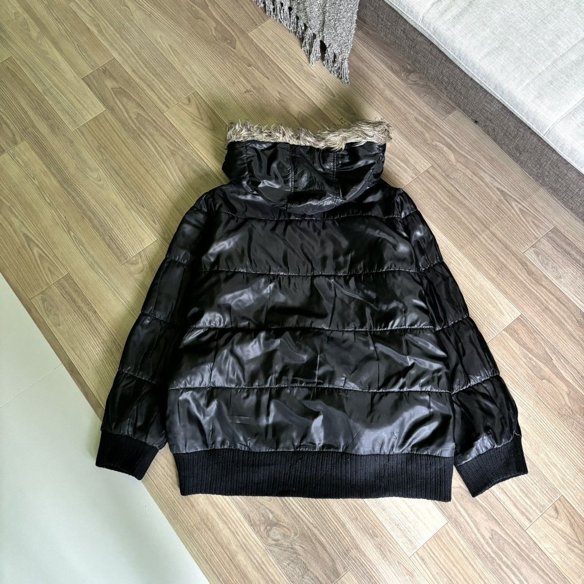 14th Addiction × Hysteric Glamour × Japanese Brand Blue Strive fur jacket down puffer ifsixwasnine lgb style Size US L / EU 52-54 / 3 - 3 Thumbnail