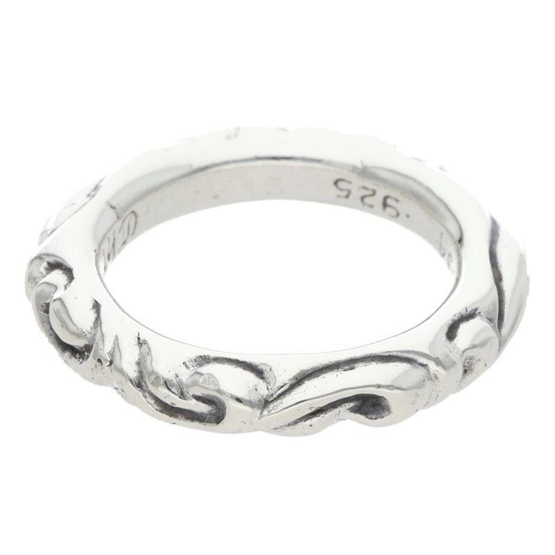 Chrome Hearts Chrome Hearts Scroll Band Silver Ring Size ONE SIZE - 2 Thumbnail