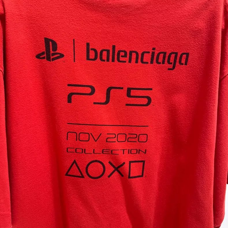 Balenciaga Balenciaga Red Short Sleeve Size US XXS / EU 40 - 3 Thumbnail