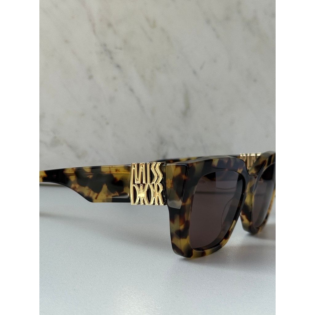 Dior NEW Dior MissDior S2I Square Sunglasses in Tortoise Brown Size ONE SIZE - 6 Thumbnail